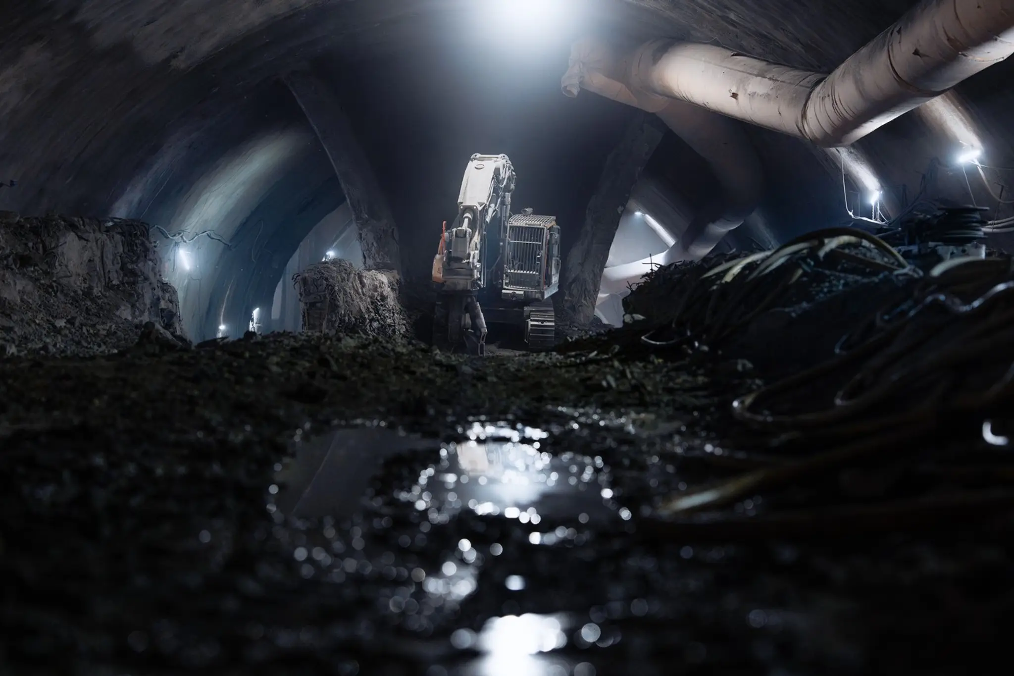 Razenie stanice tunelu metra stanice Pankrác D.