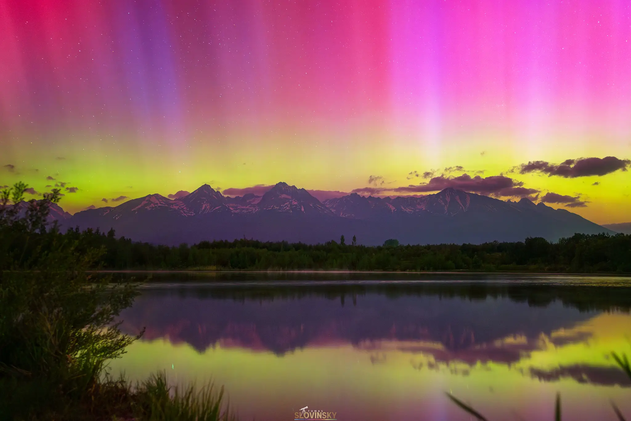 Aurora nad Gerlachom.