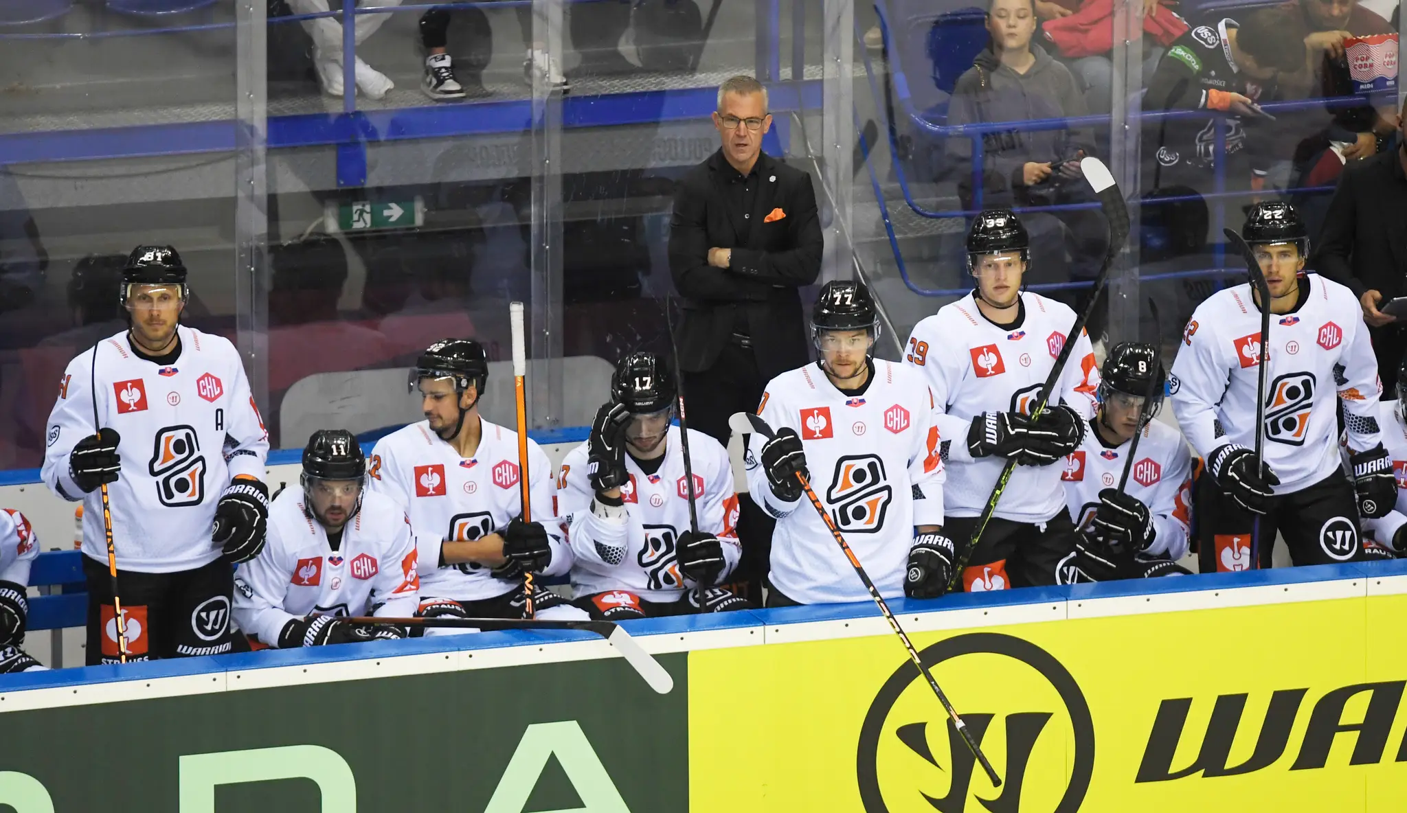 Striedačka hokejistov HC Košice