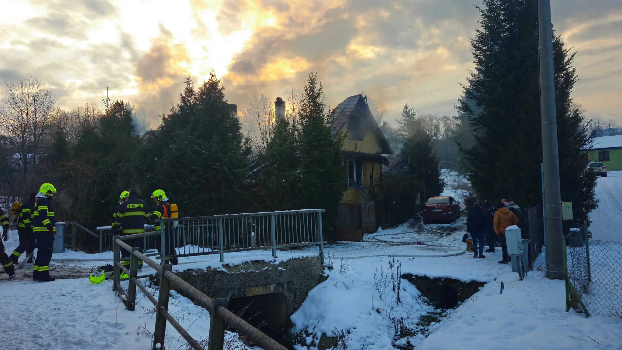 Požiar rodinného domu