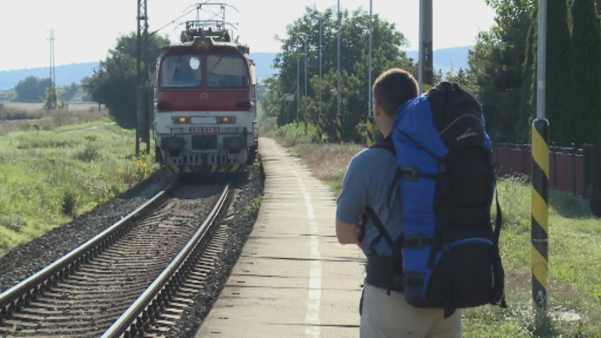 Vlak na trati.