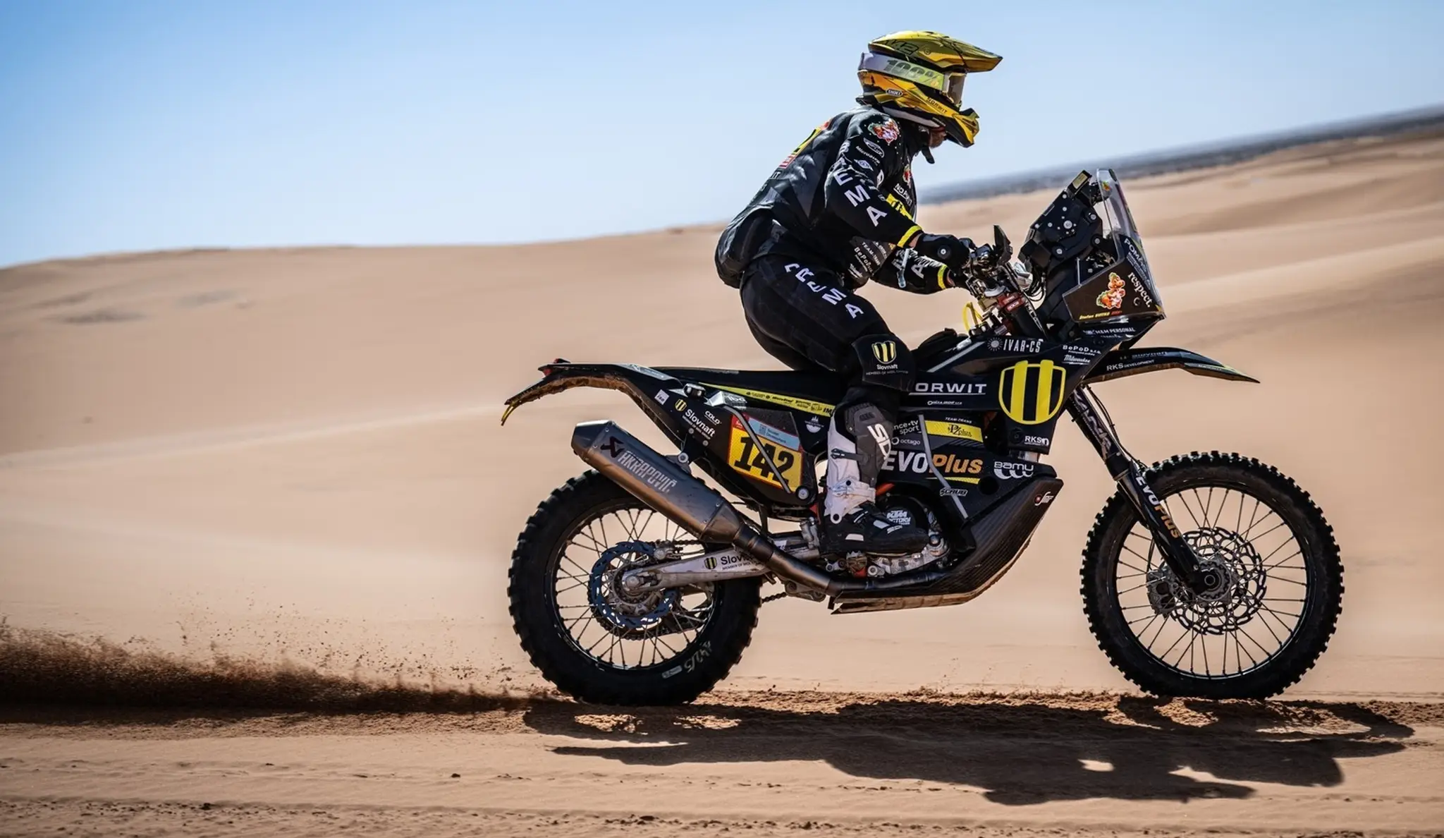 Štefan Svitko na trati 6. etapy Rely Dakar.