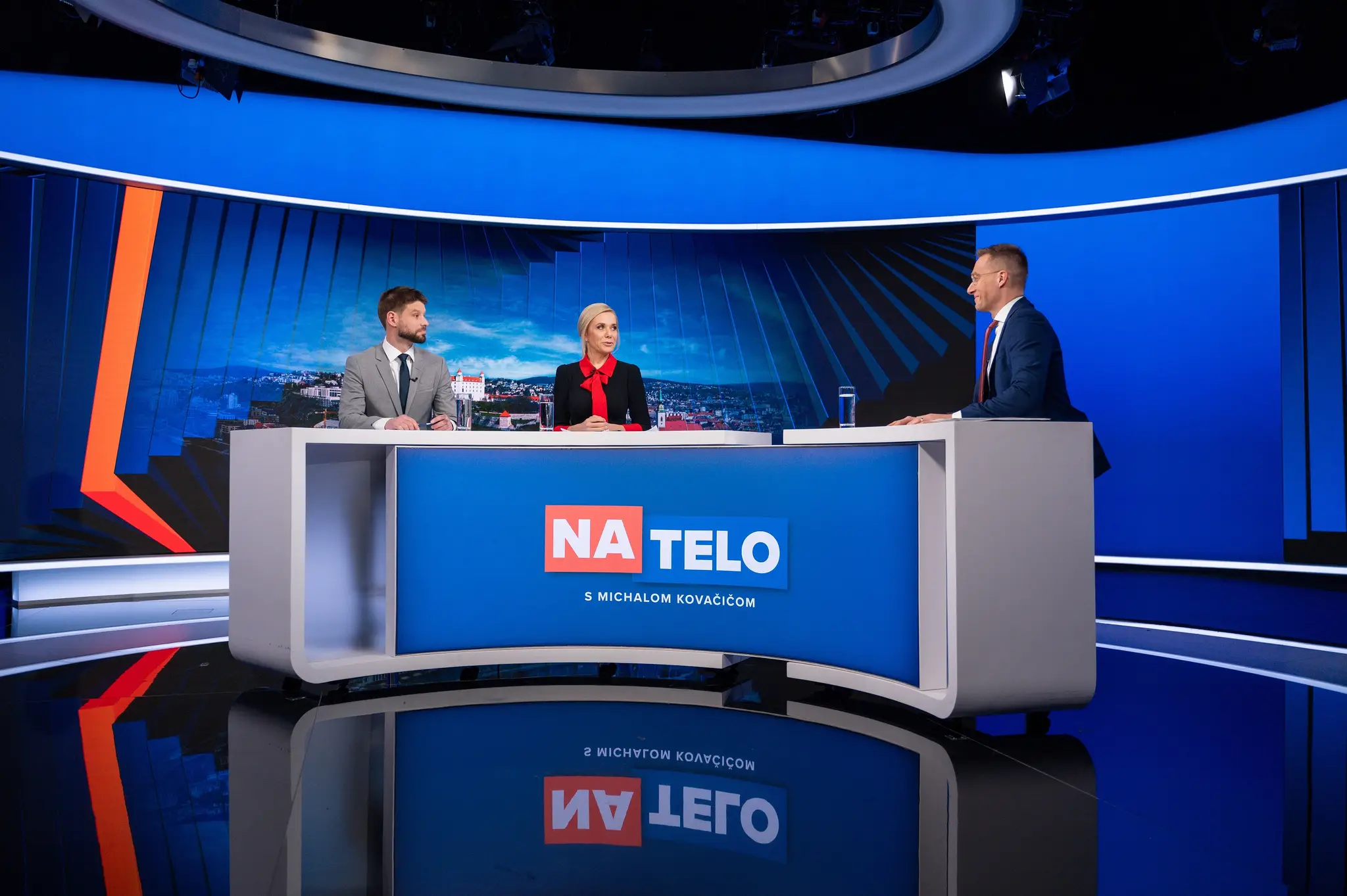 Michal Šimečka, Denisa Saková a Michal Kovačič v relácii Na telo