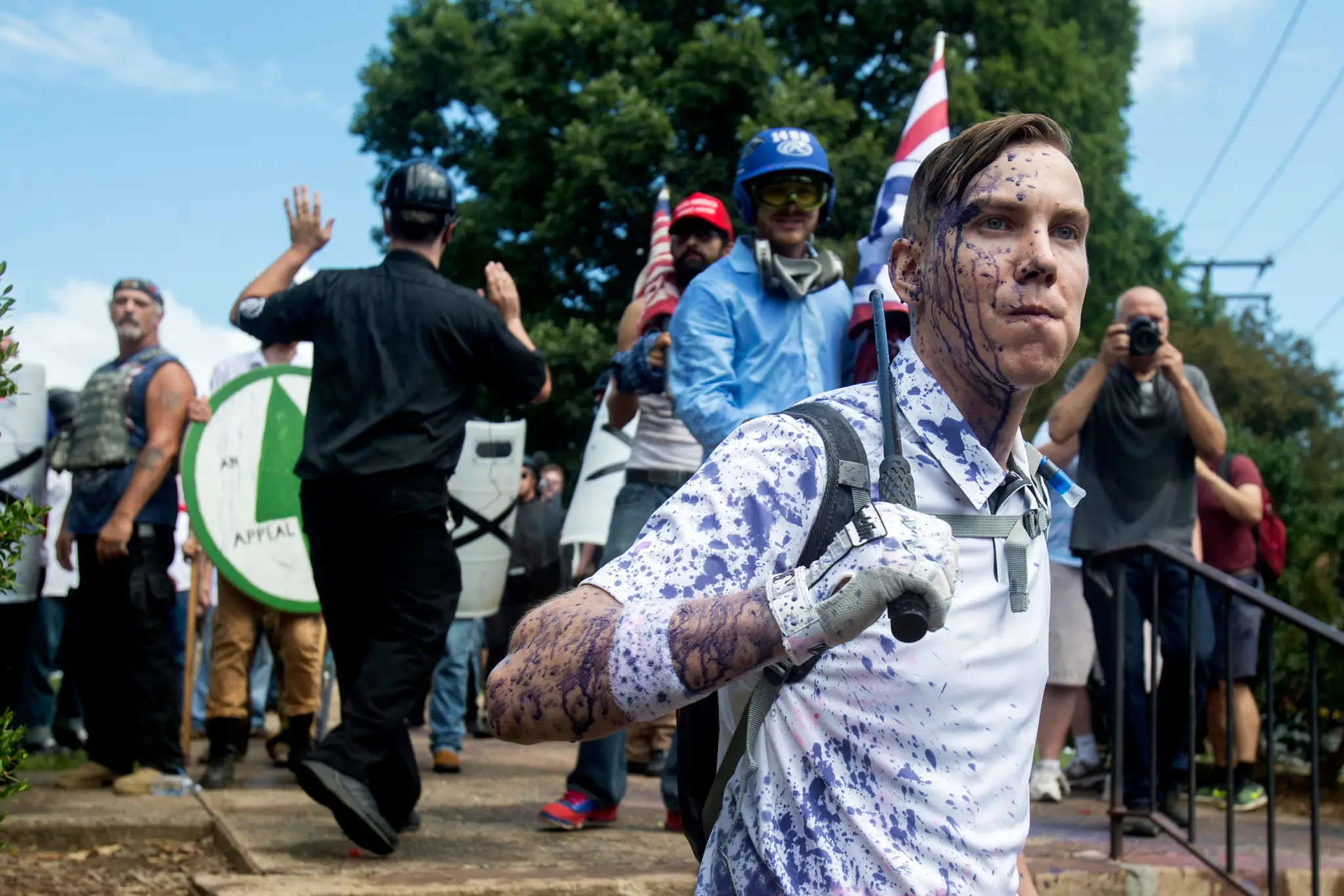 Pochod v Charlottesville.