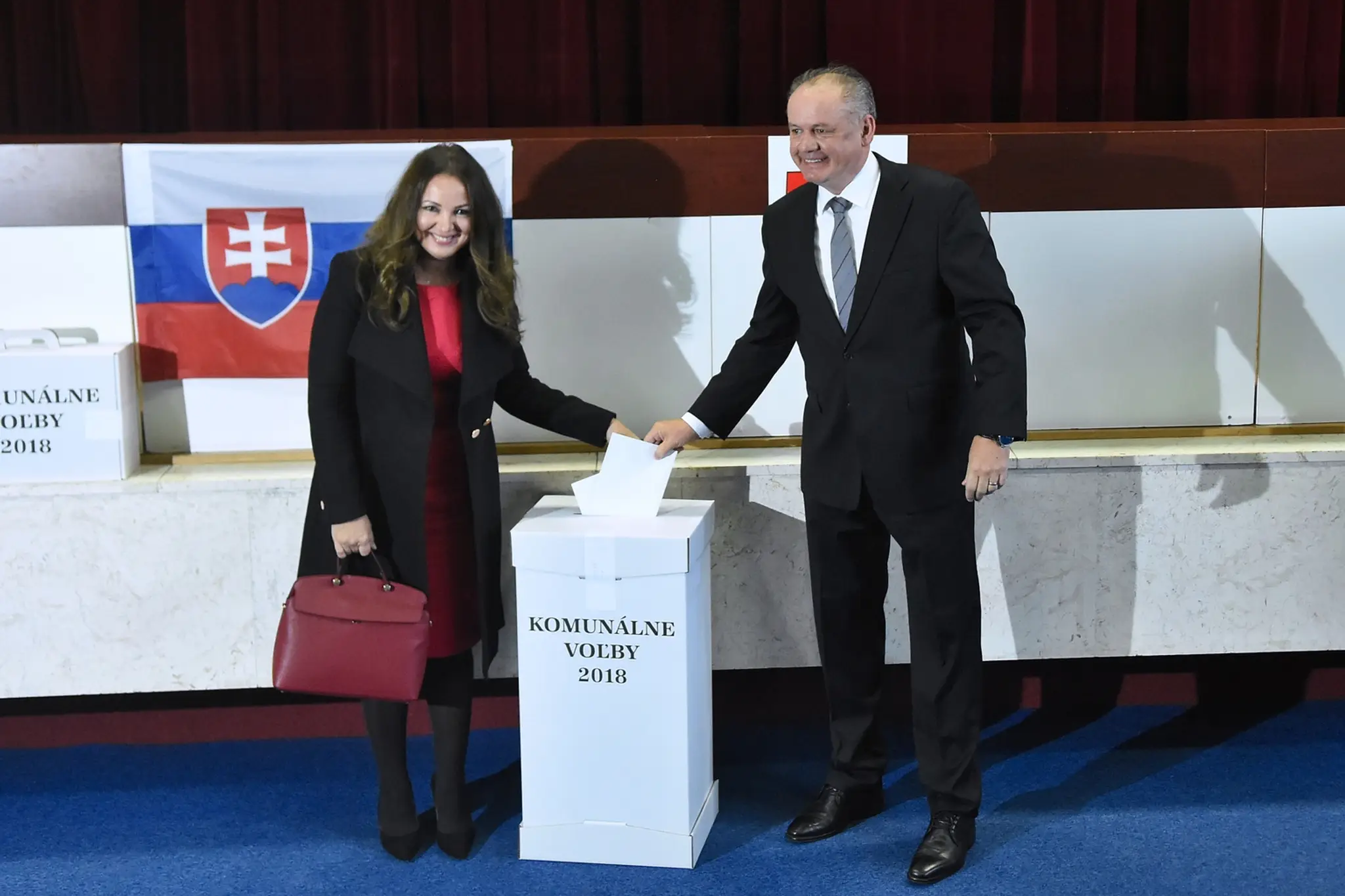 Andrej Kiska s manželkou volili v Poprade.