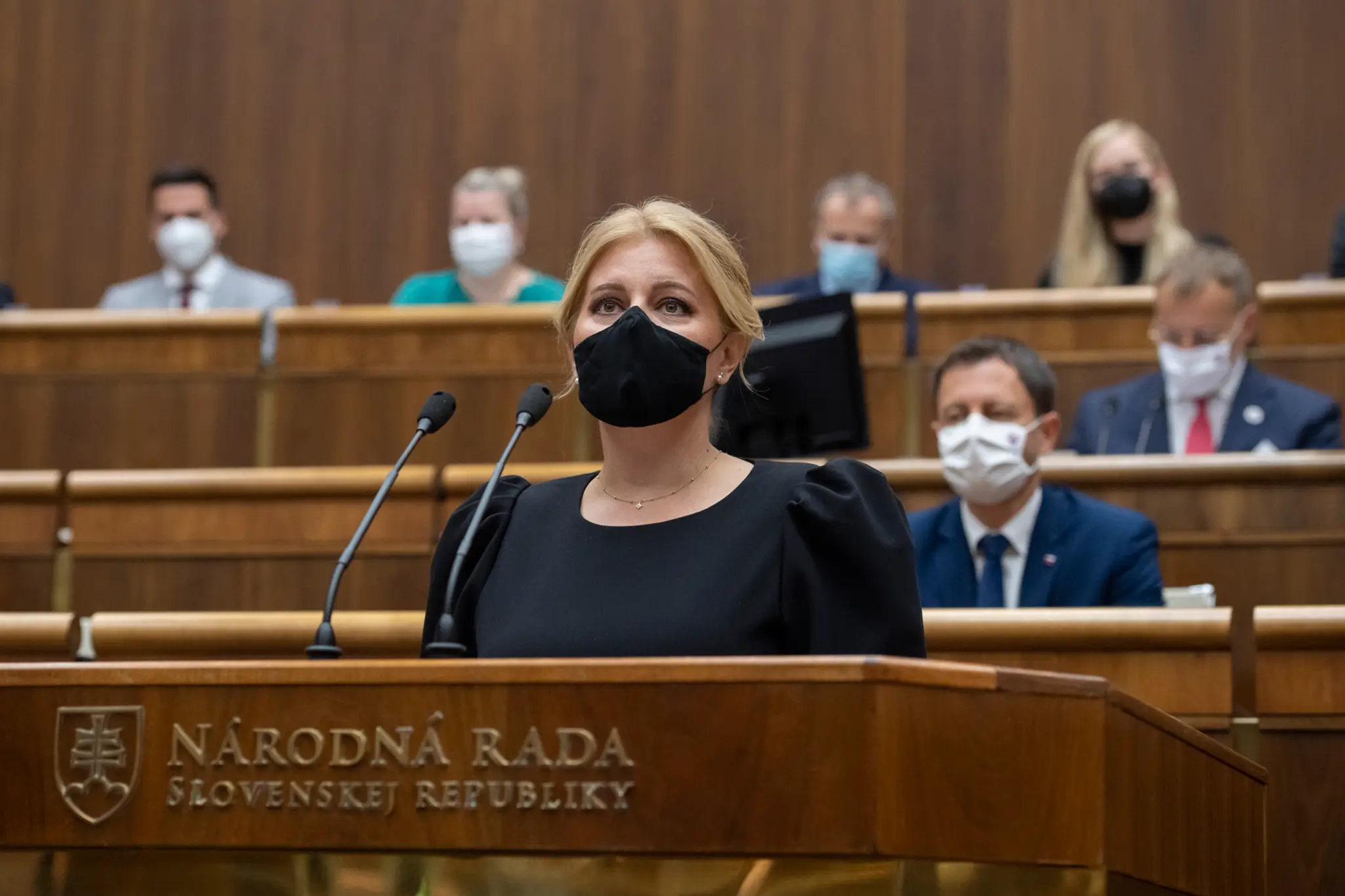 Zuzana Čaputová v parlamente.