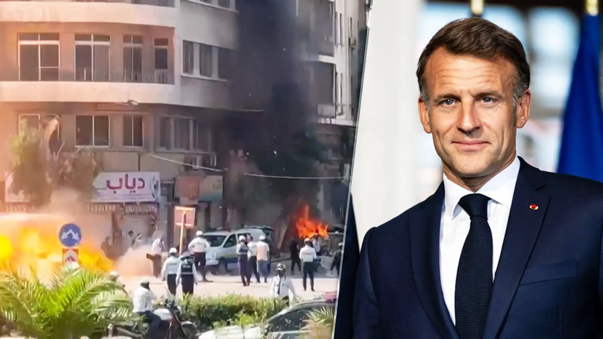 Explózia neďaleko hotela, v ktorom je ubytovaný Emmanuel Macron