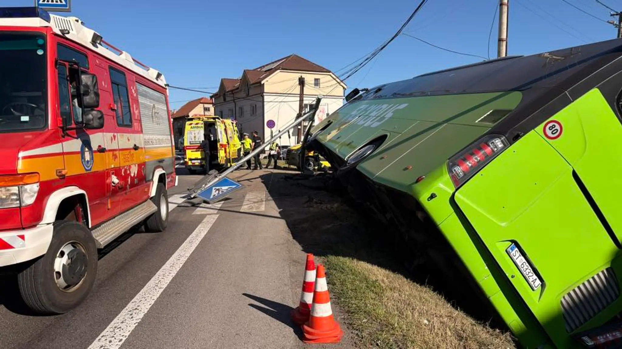 Dopravná nehoda autobusu