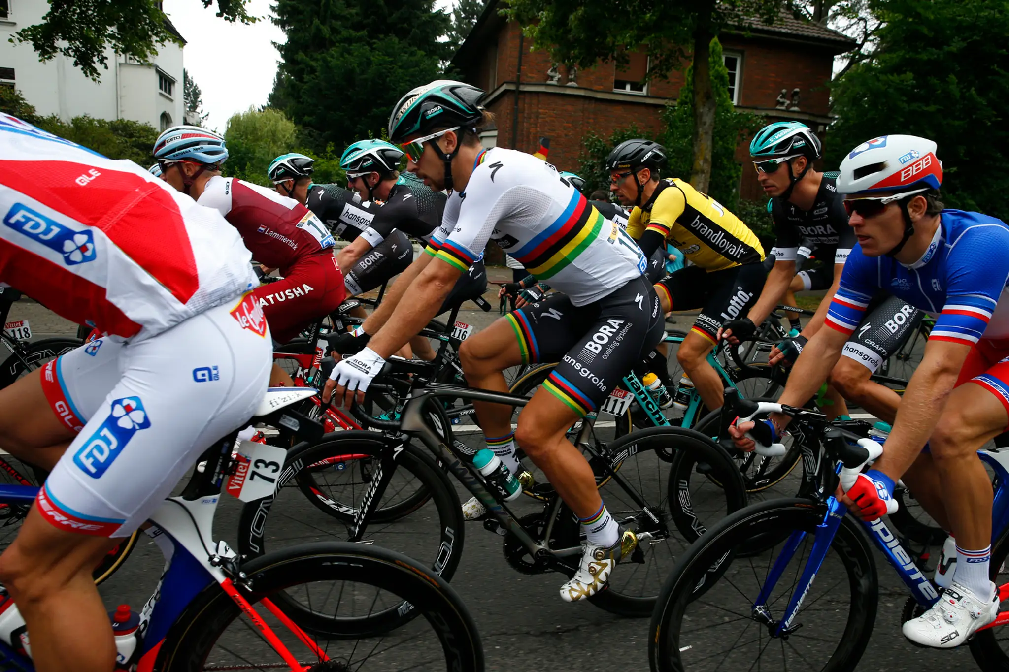 Peter Sagan počas 2. etapy Tour de France.