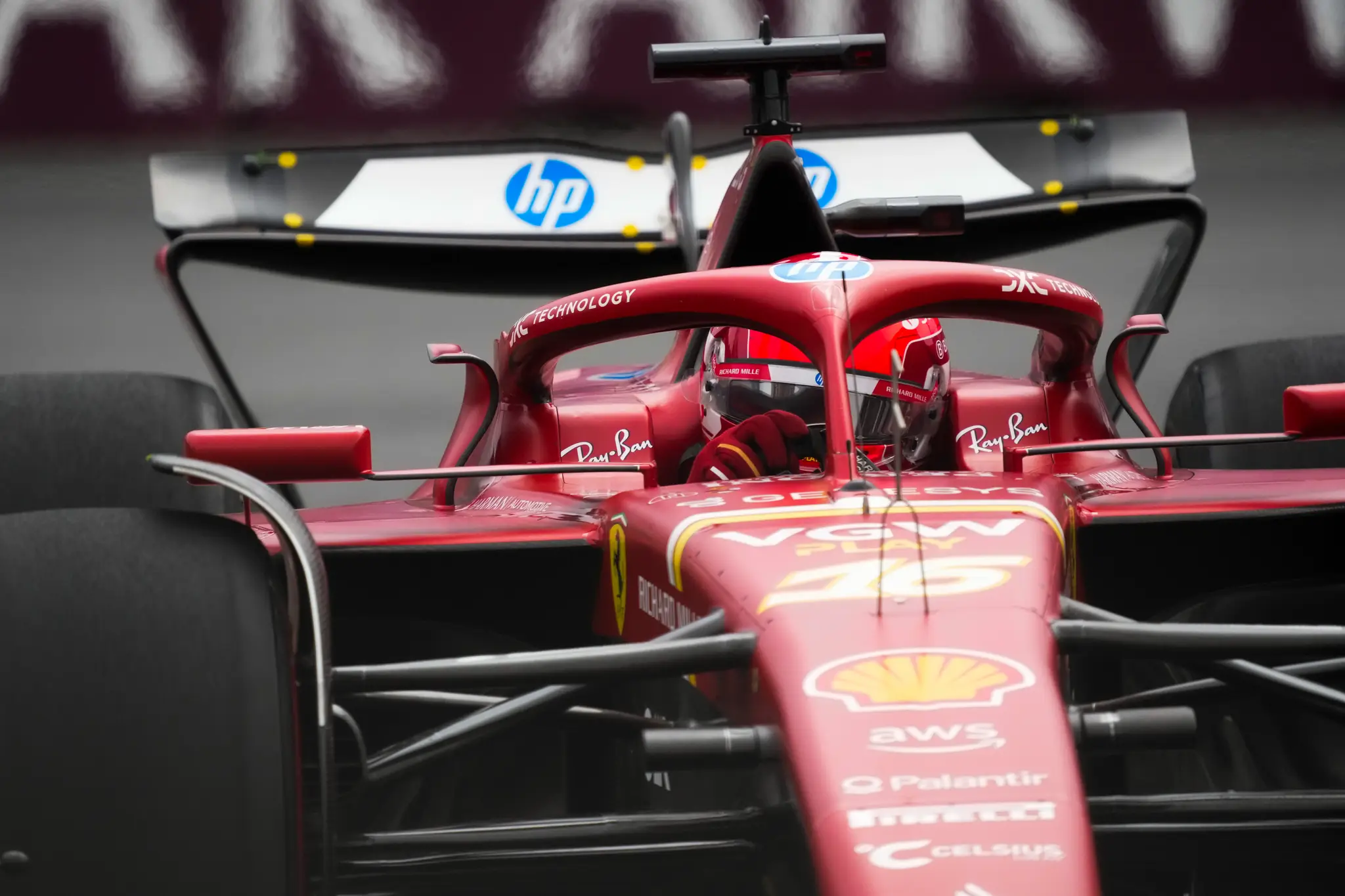 Charles Leclerc na Ferrari.