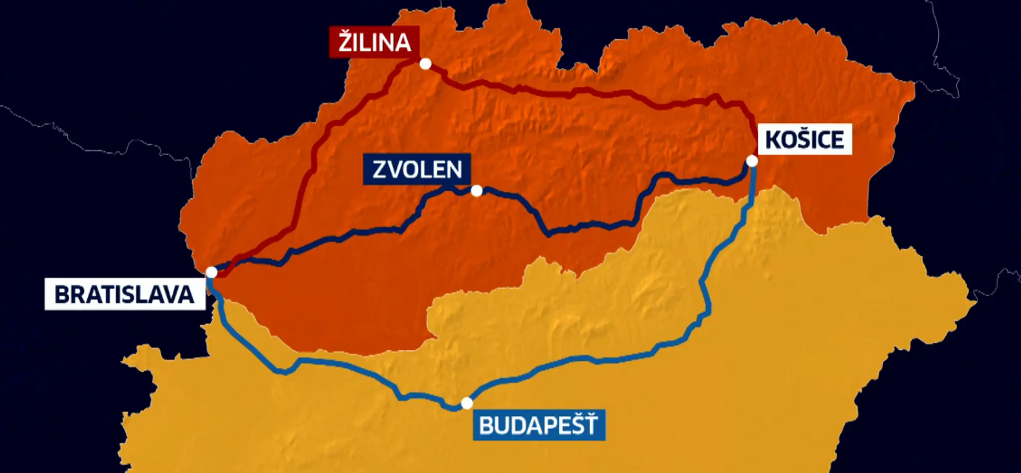 Naši redaktori otestujú, ktorá trasa z Bratislavy do Košíc je najrýchlejšia