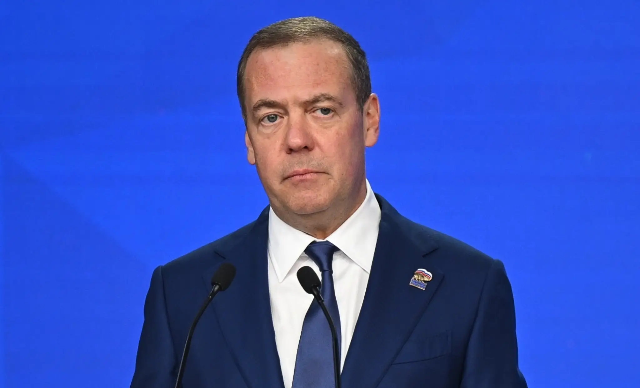 Ruský exprezident a podpredseda ruskej Bezpečnostnej rady Dmitrij Medvedev.