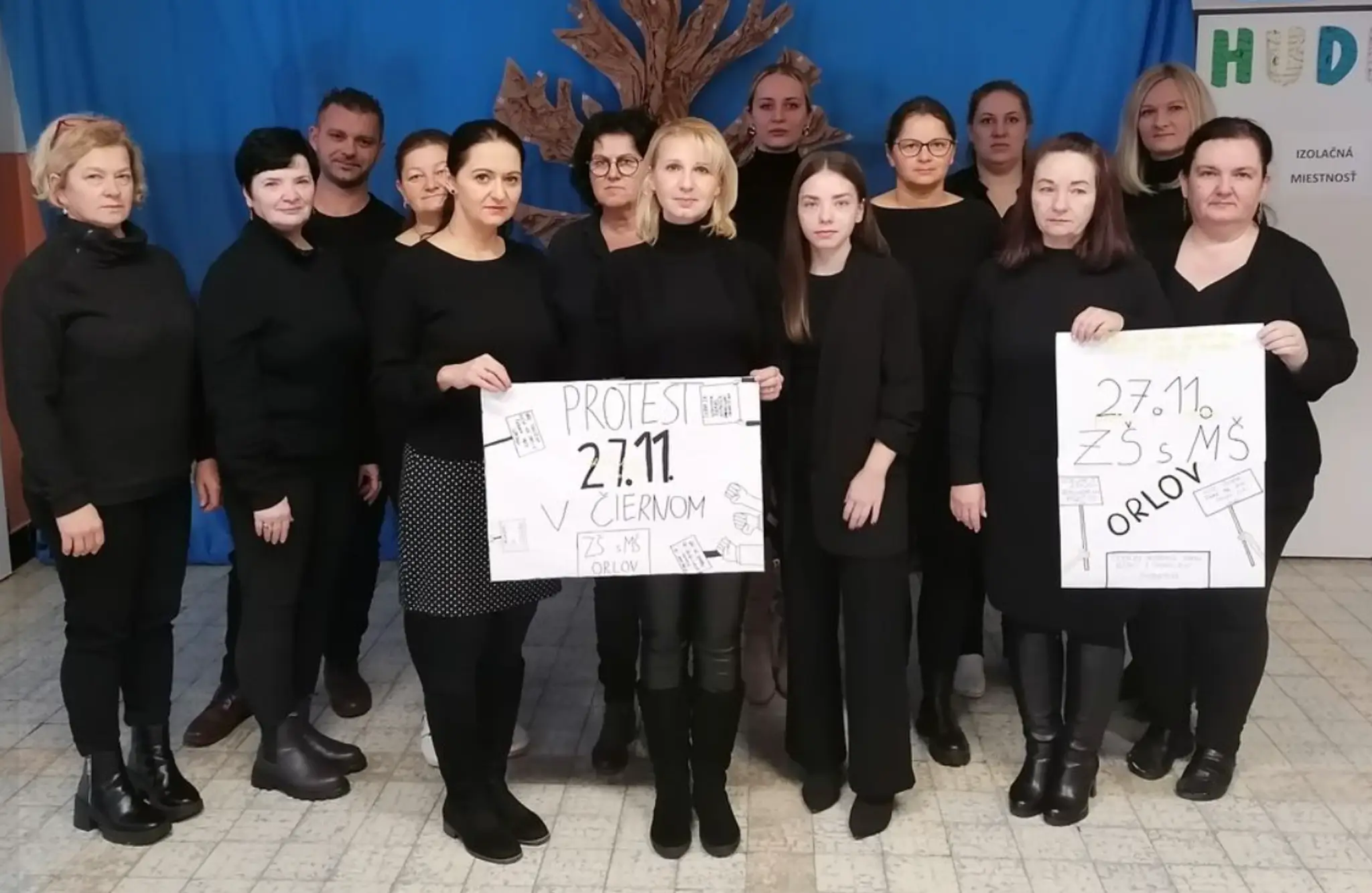 Zamestnanci ZŠ s MŠ Orlov.