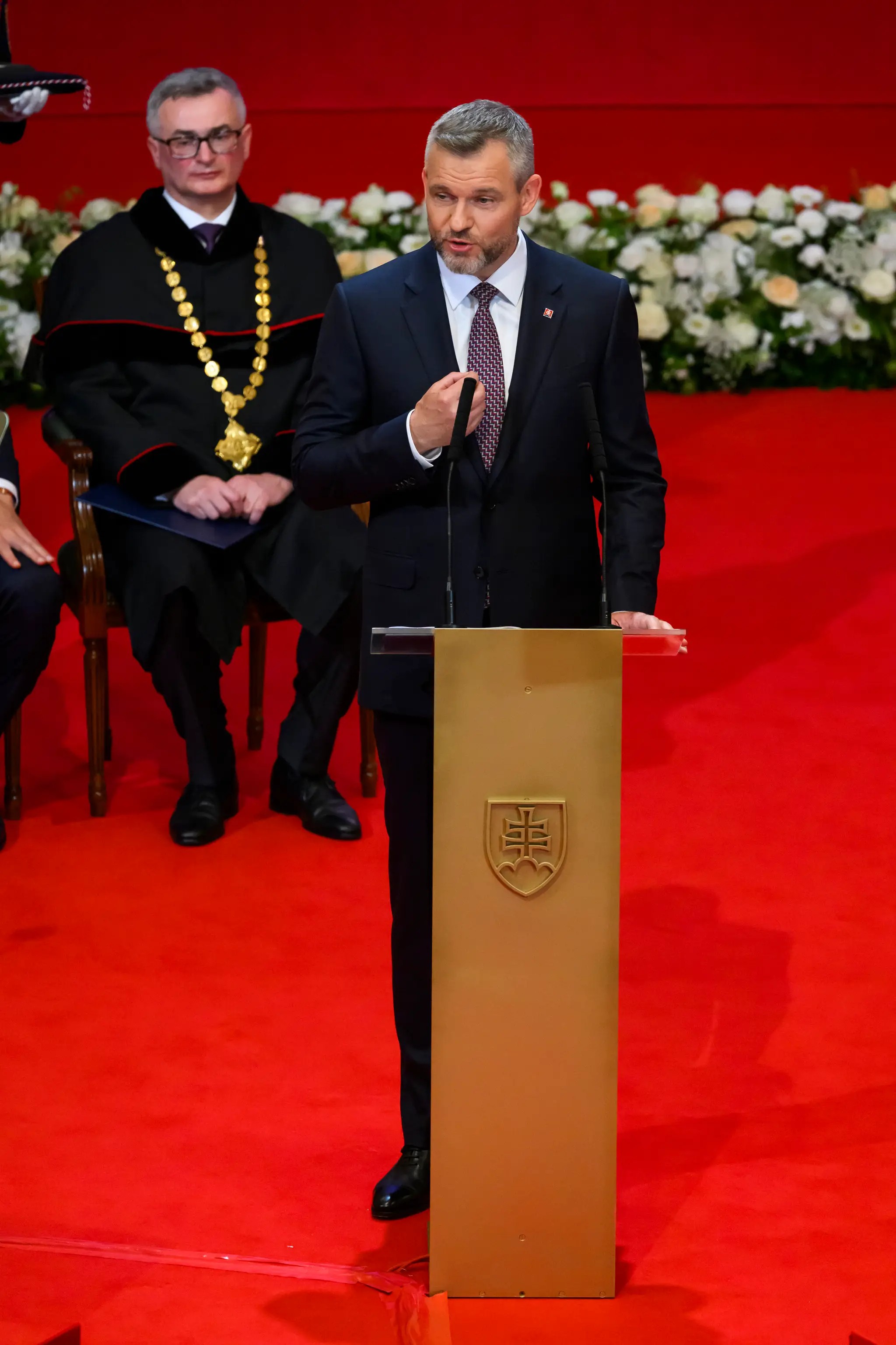 Peter Pellegrini počas inaugurácie.