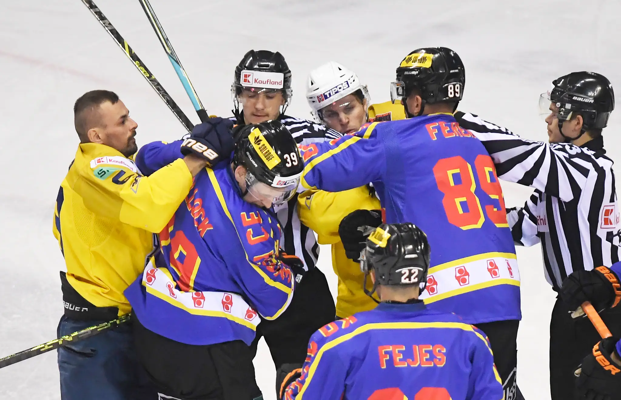 Šarvátka v zápase HC Košice – HK Spišská Nová Ves