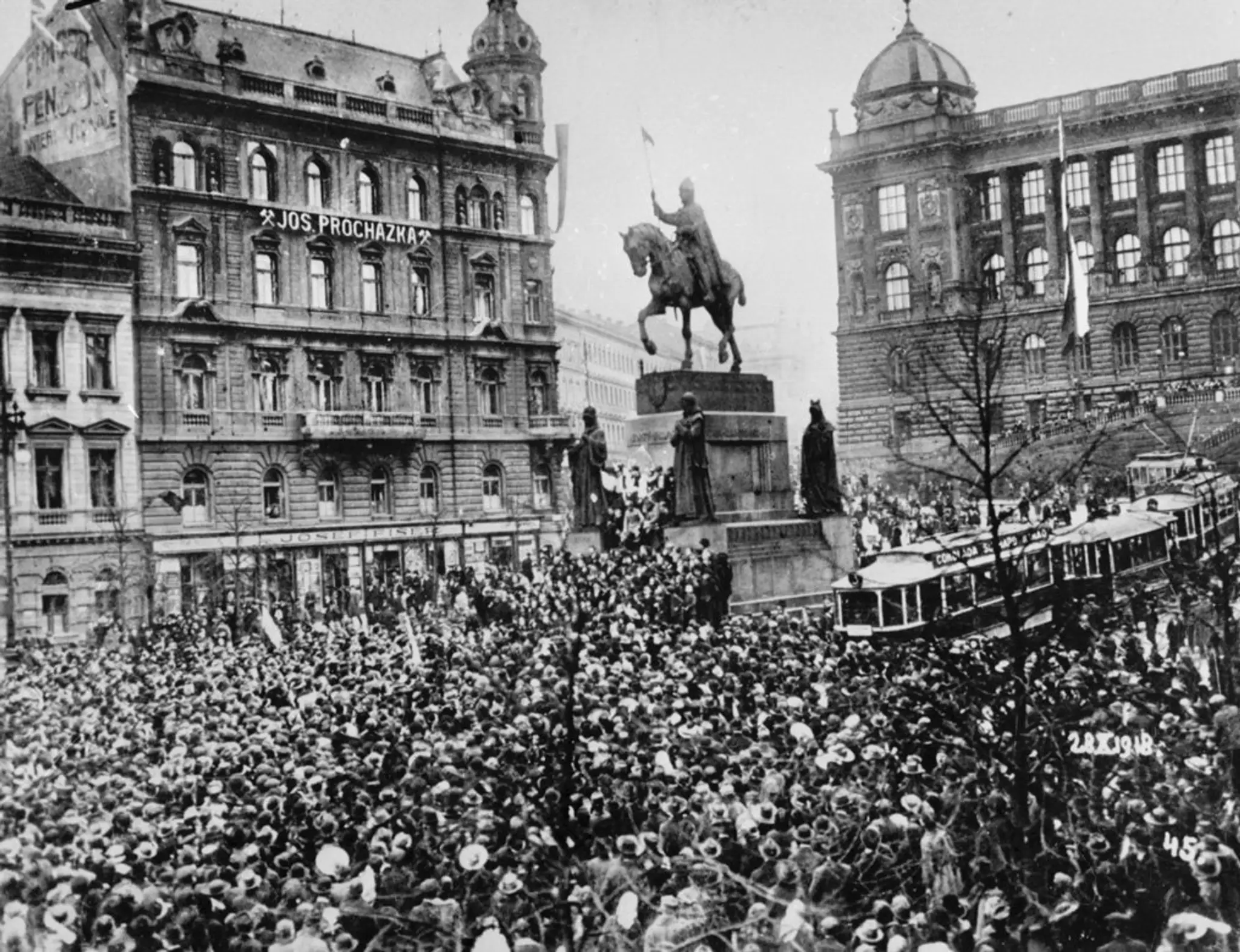 Václavské námestie 28. október 1918