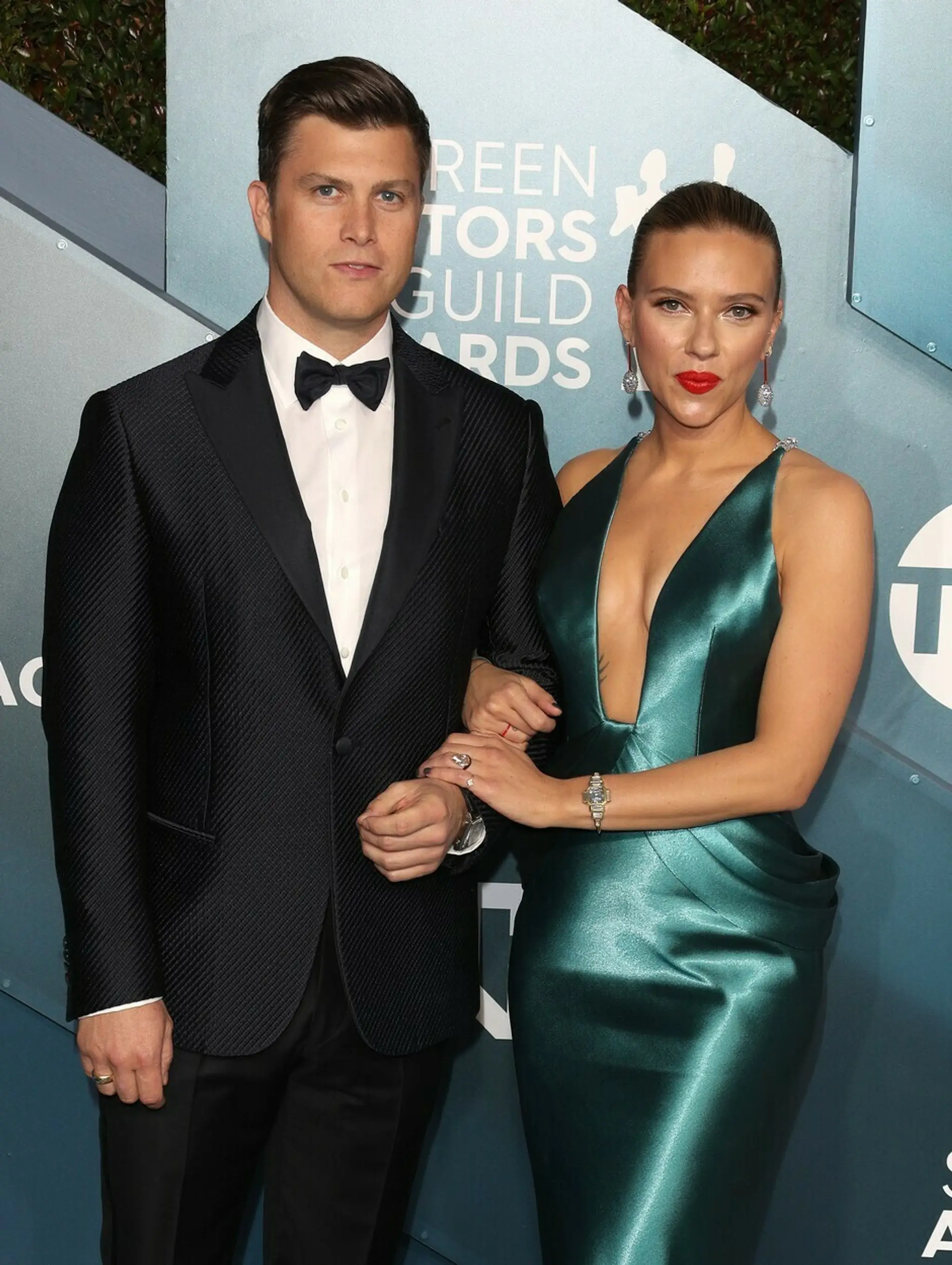 Scarlett Johansson s tretím manželom Colinom Jostom