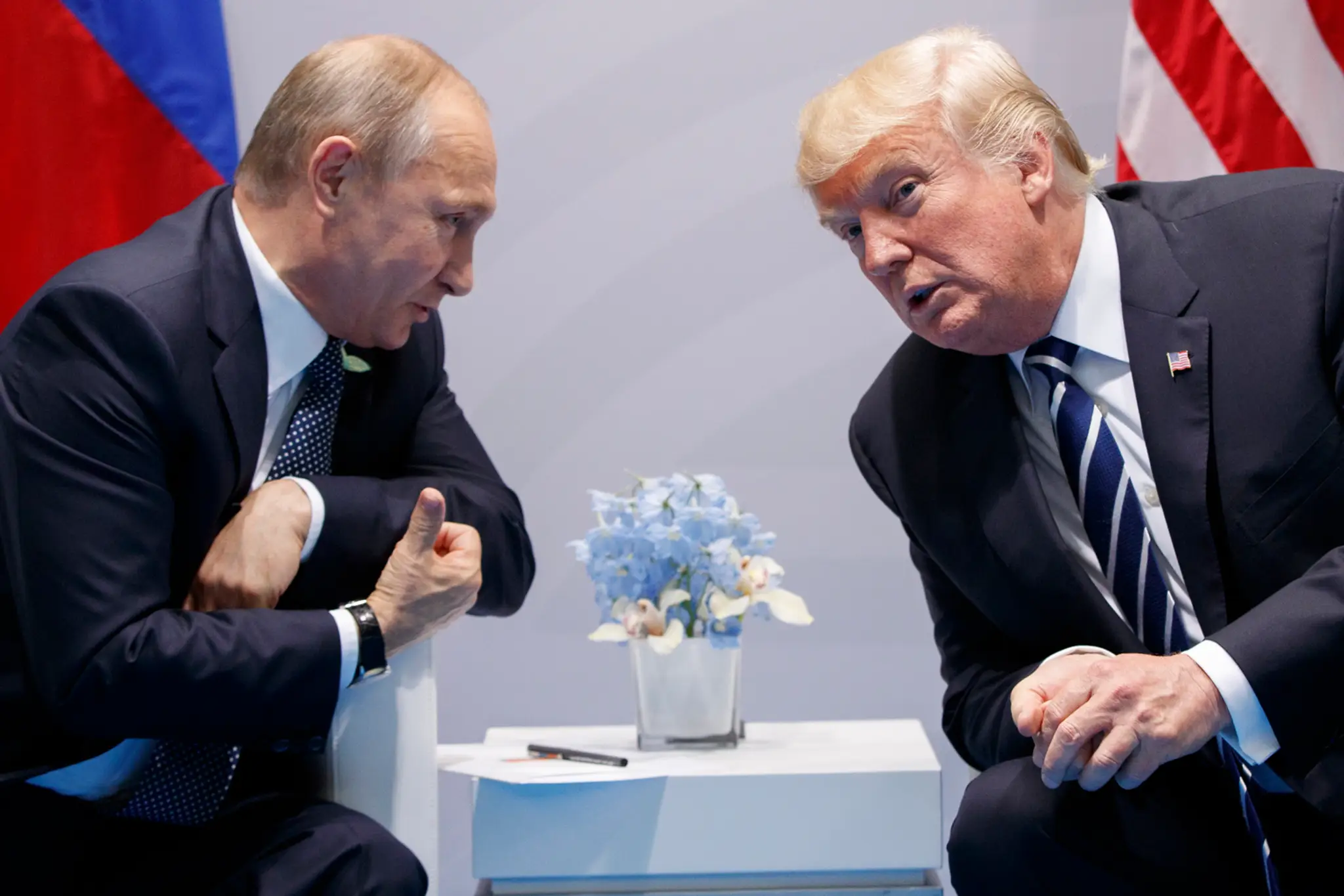 Vladimir Putin a Donald Trump
