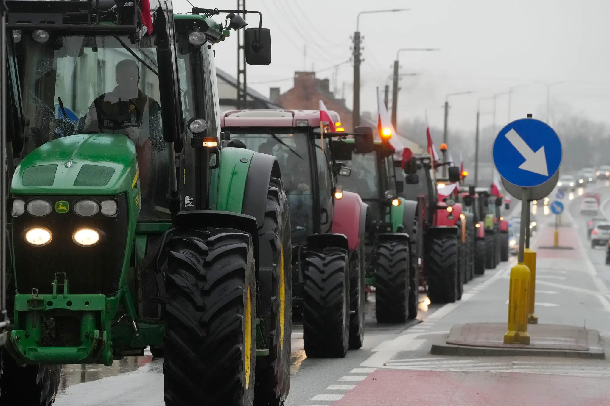 Protest poľnohospodárov v Poľsku