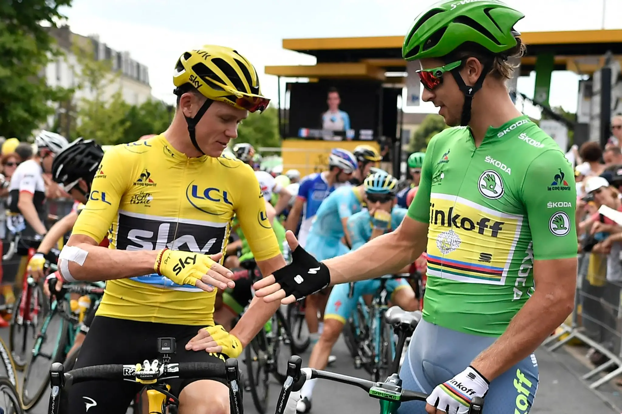 Chris Froome a Peter Sagan na Tour de France 2016