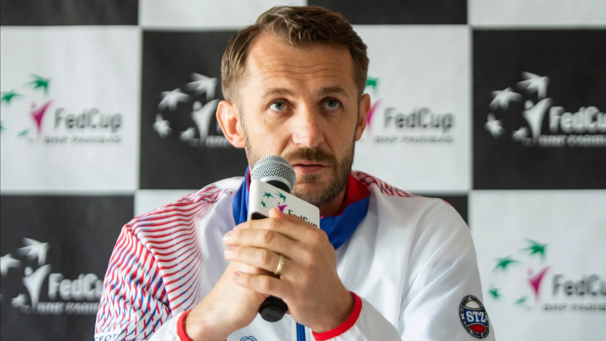 Kapitán slovenského fedcupového tímu Matej Lipták. (cropped)