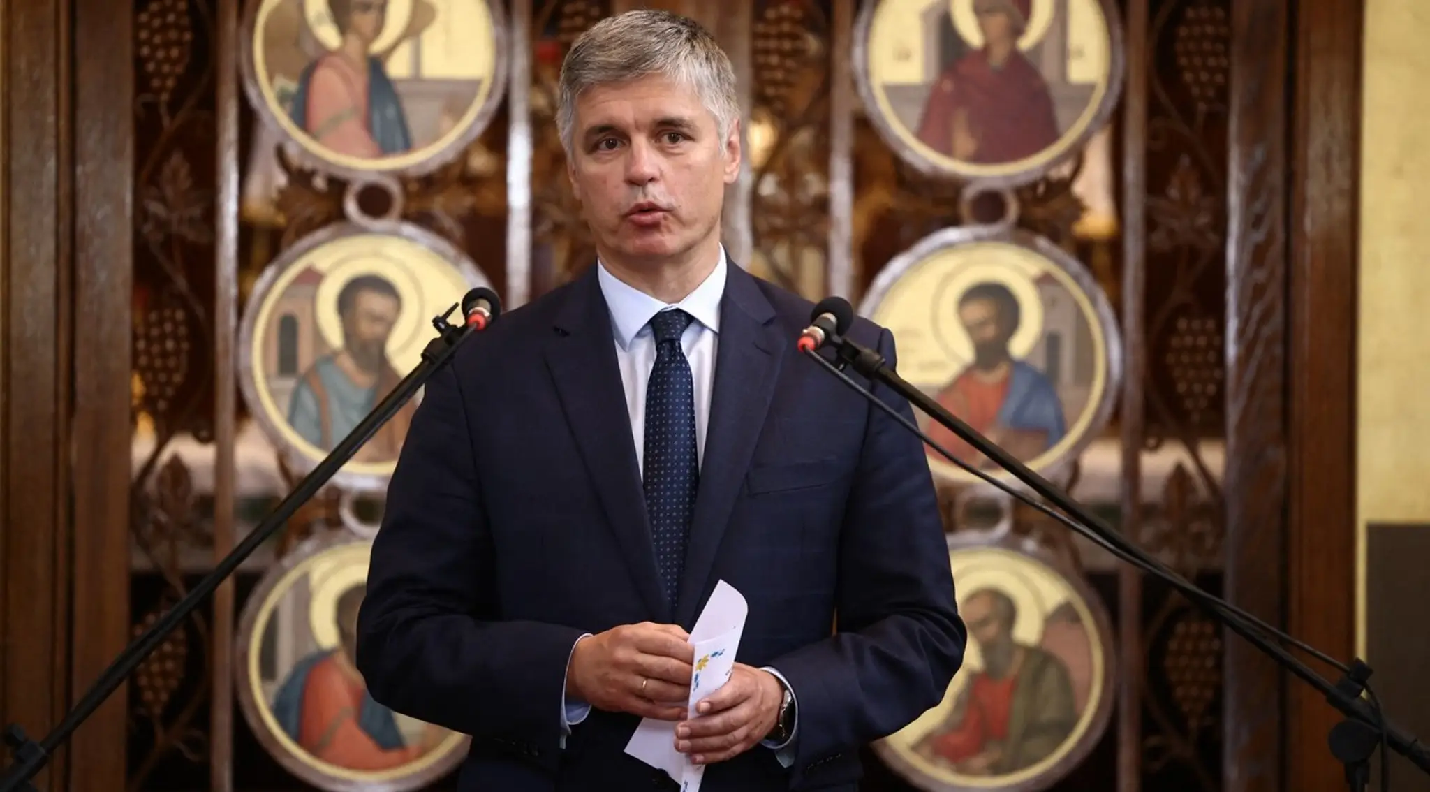 Ukrajinský veľvyslanec v Británii Vadym Prystajko.
