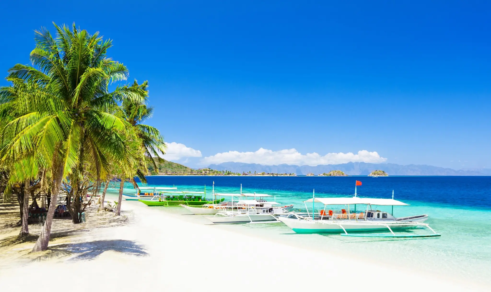 Pláž na filipínskom ostrove Boracay