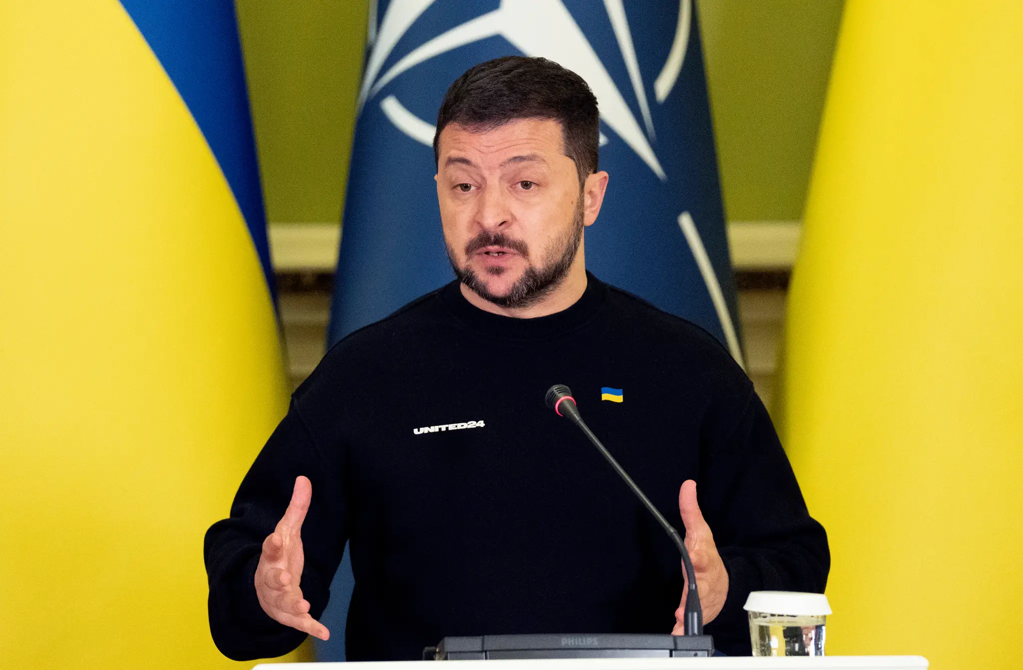Ukrajinský prezident Volodymyr Zelenskyj.
