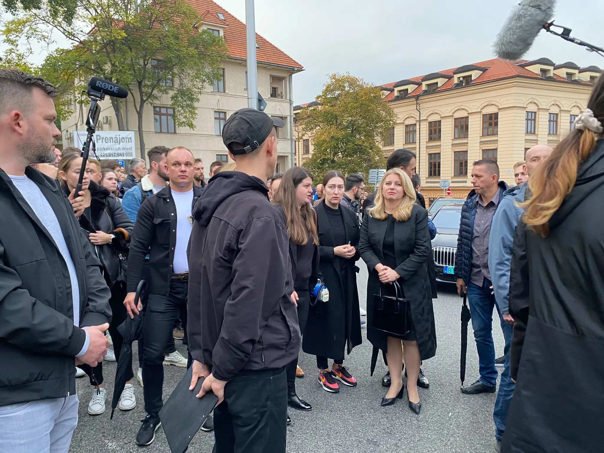 Prezidentka SR Zuzana Čaputová na spomienkovom pochode za obete Matúša a Juraja