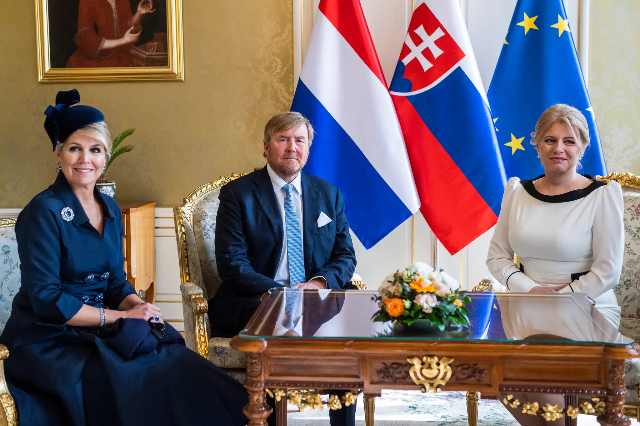 Holandský kráľovský pár na návšteve Slovenska.