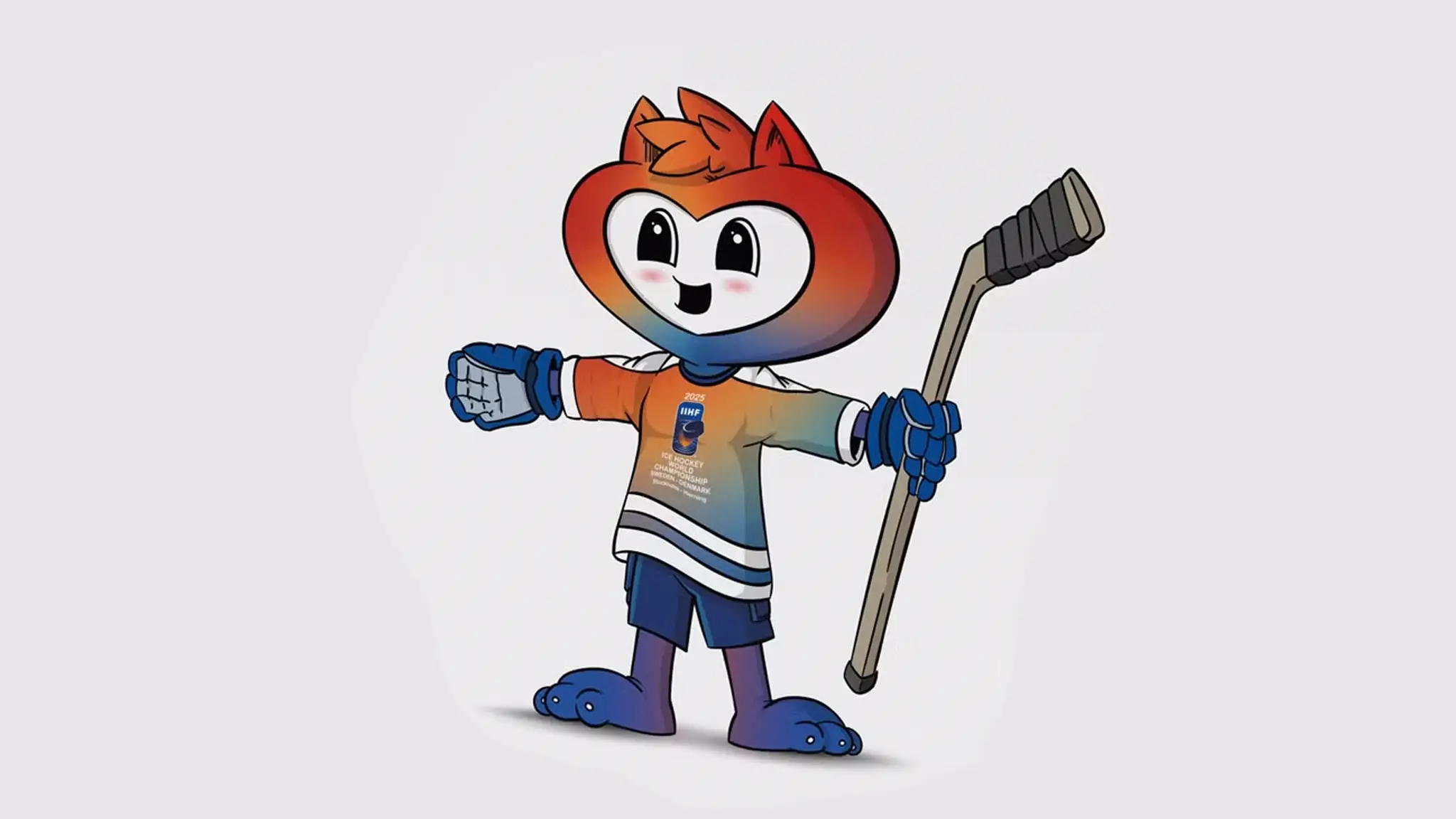 Maskot MS v hokeji 2025.