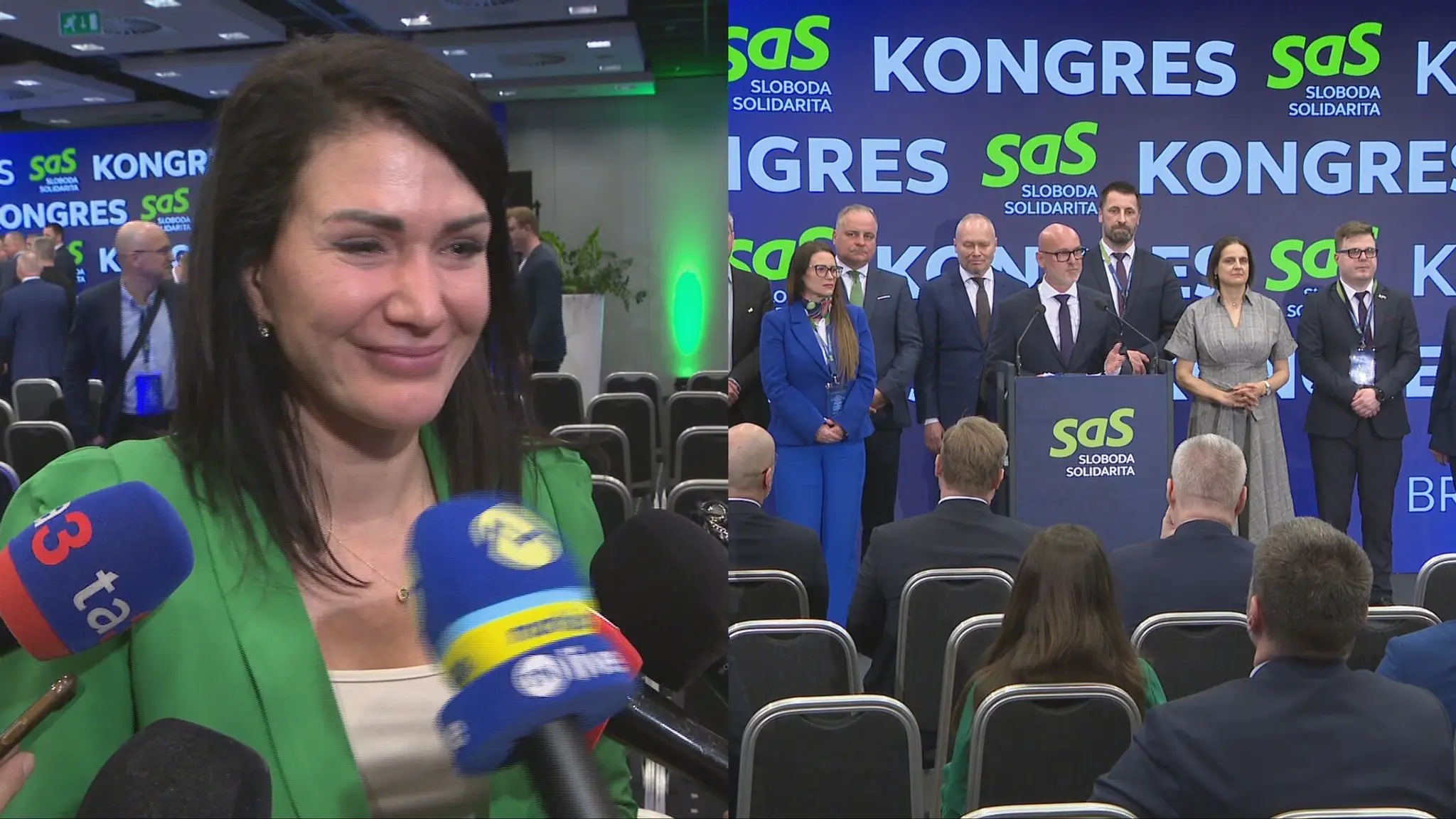 Jana Bittó Cigániková na kongrese SaS