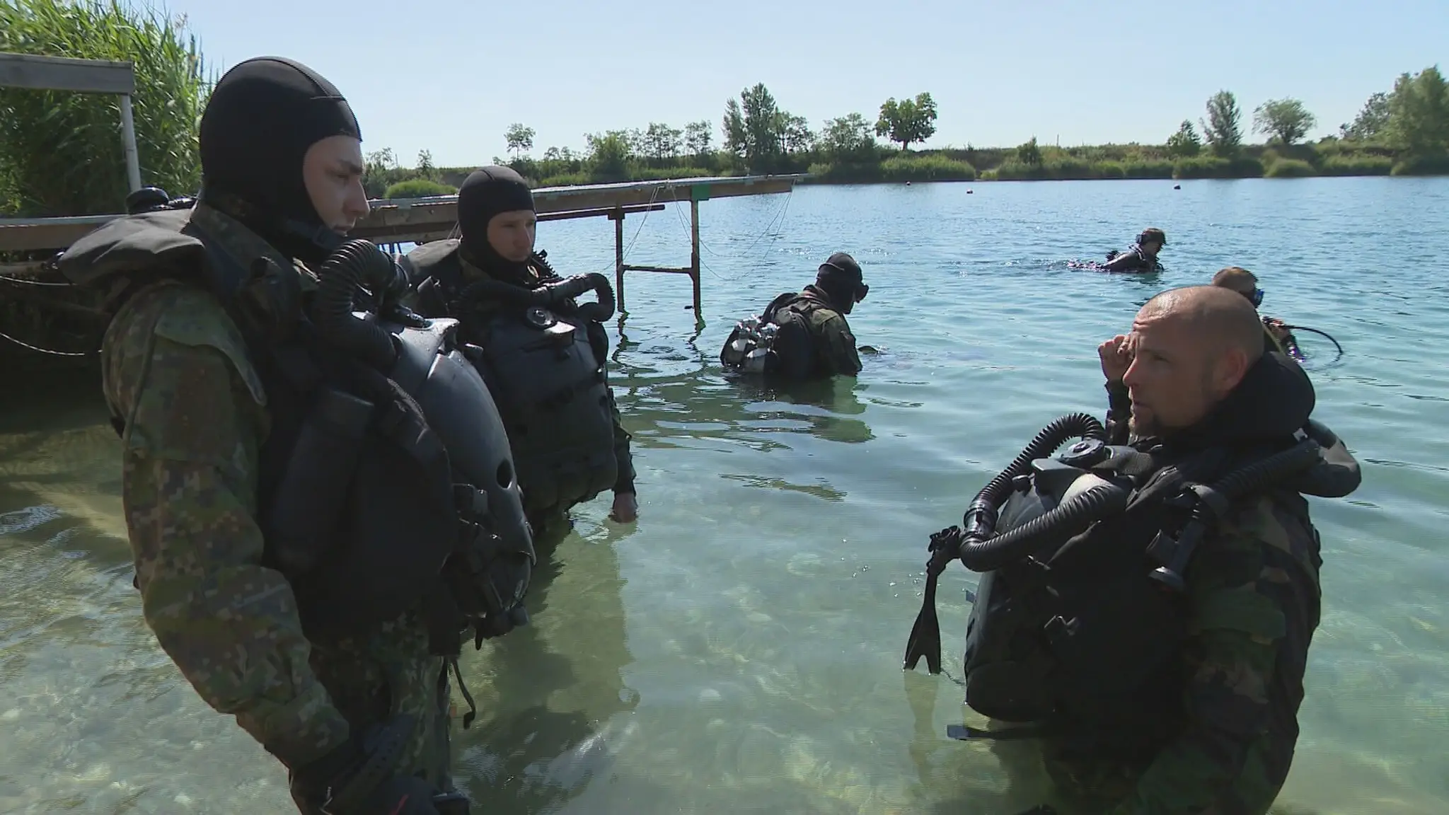 Vojenský potápačský výcvik.