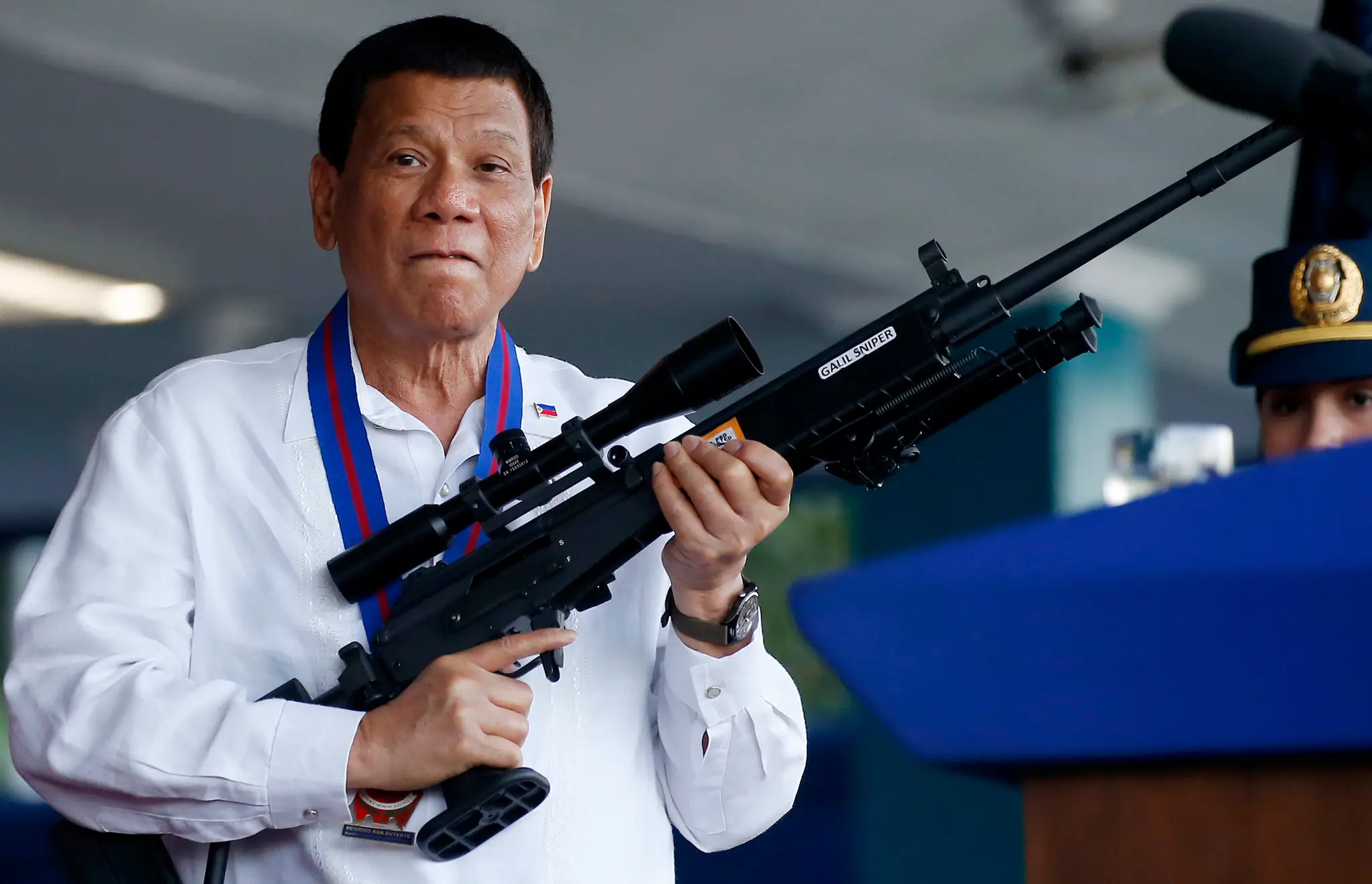 Rodrigo Duterte na archívnej snímke z roku 2018.
