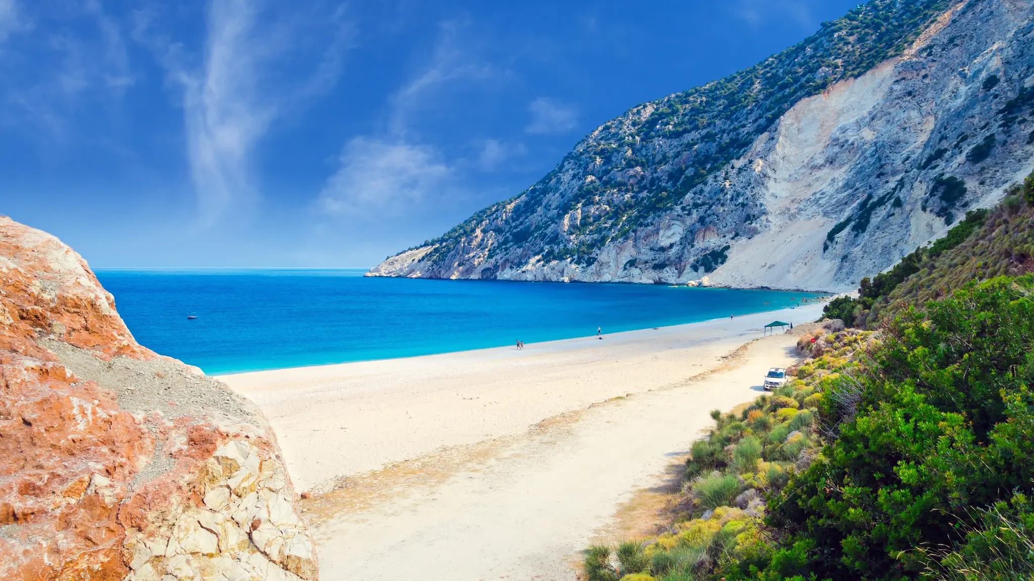 Myrtos beach.