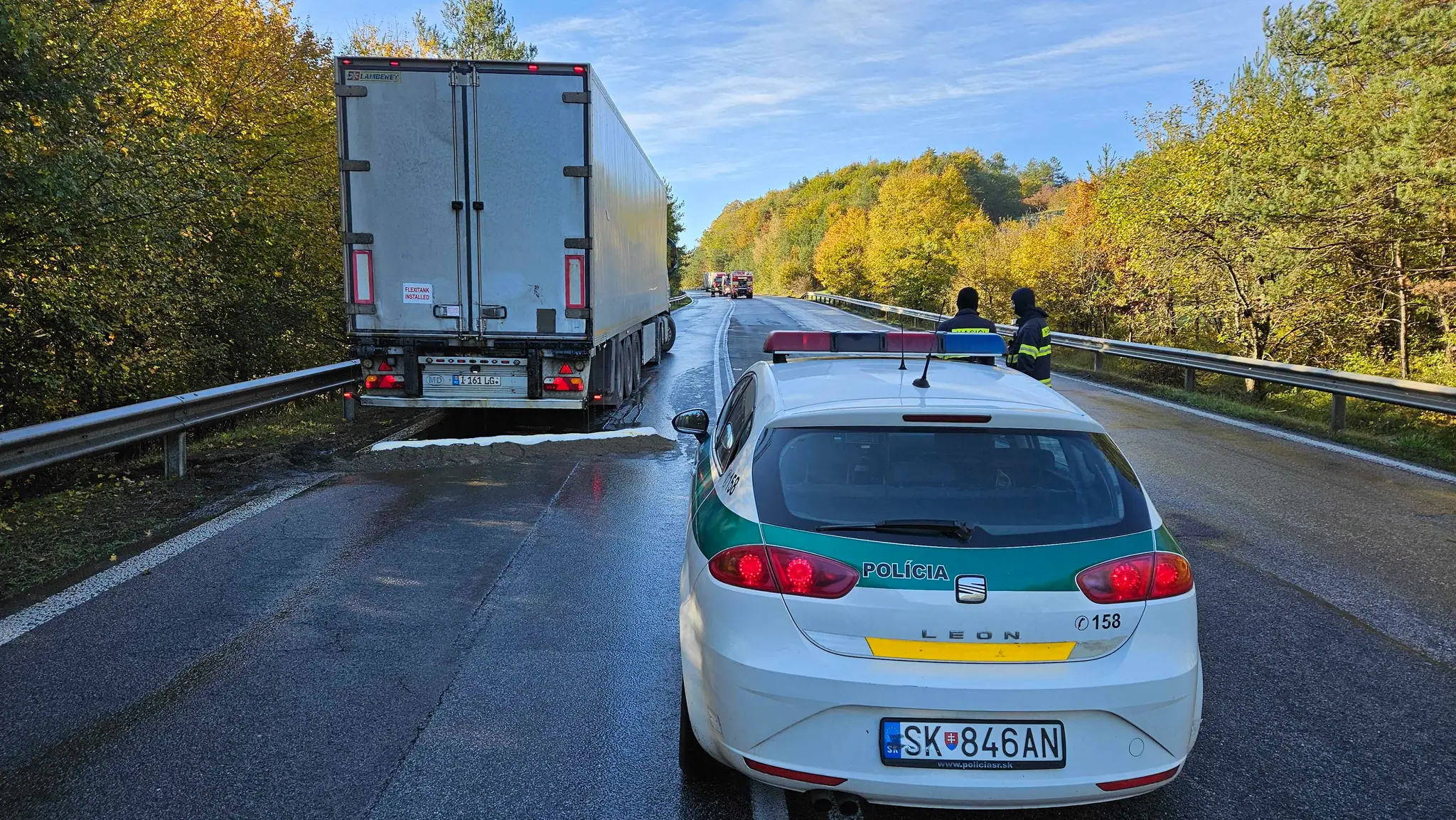 Uzávierka medzinárodnej cestu prvej triedy z Prešova na Poľsko