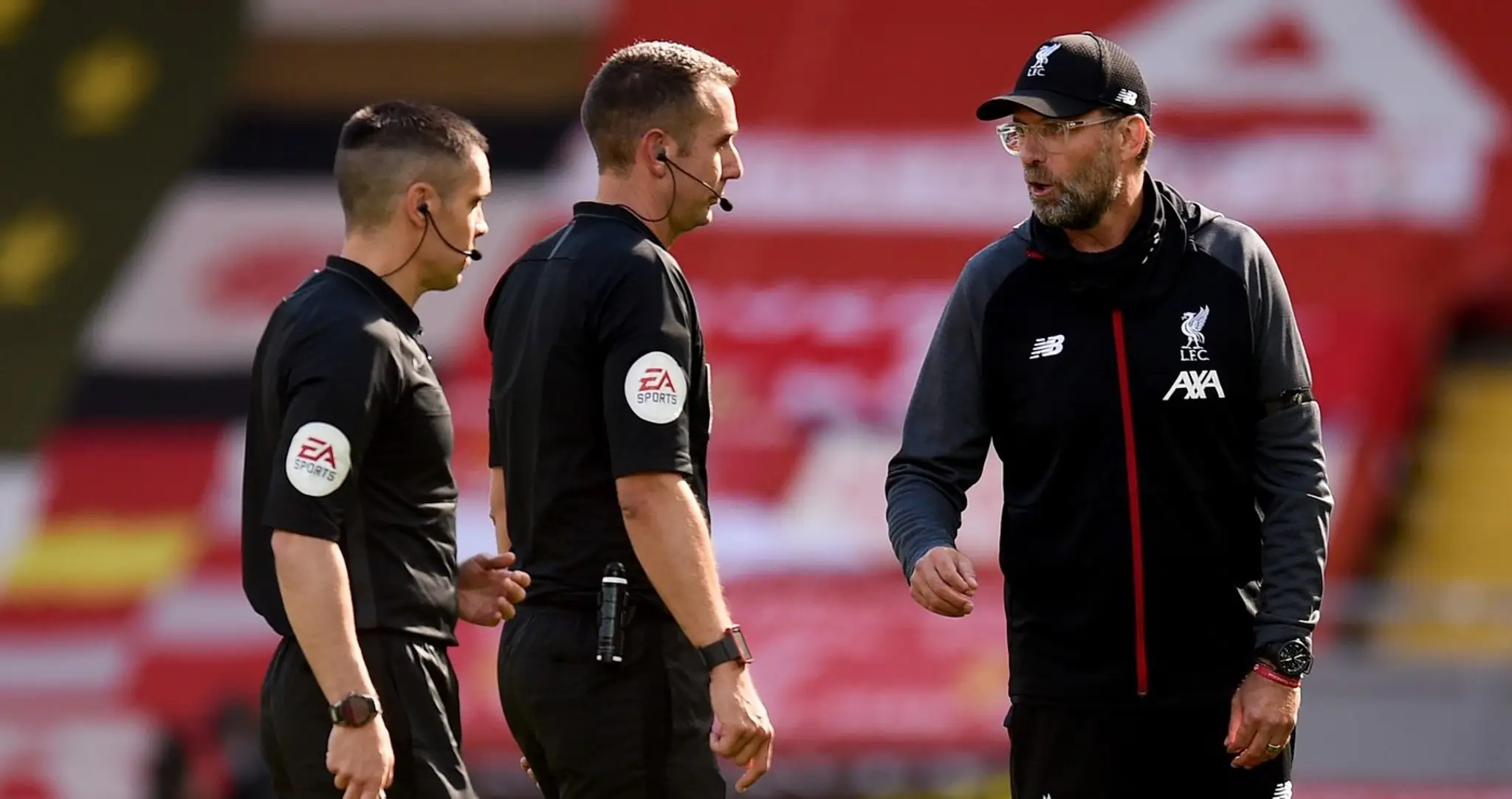 David Coote a Jürgen Klopp
