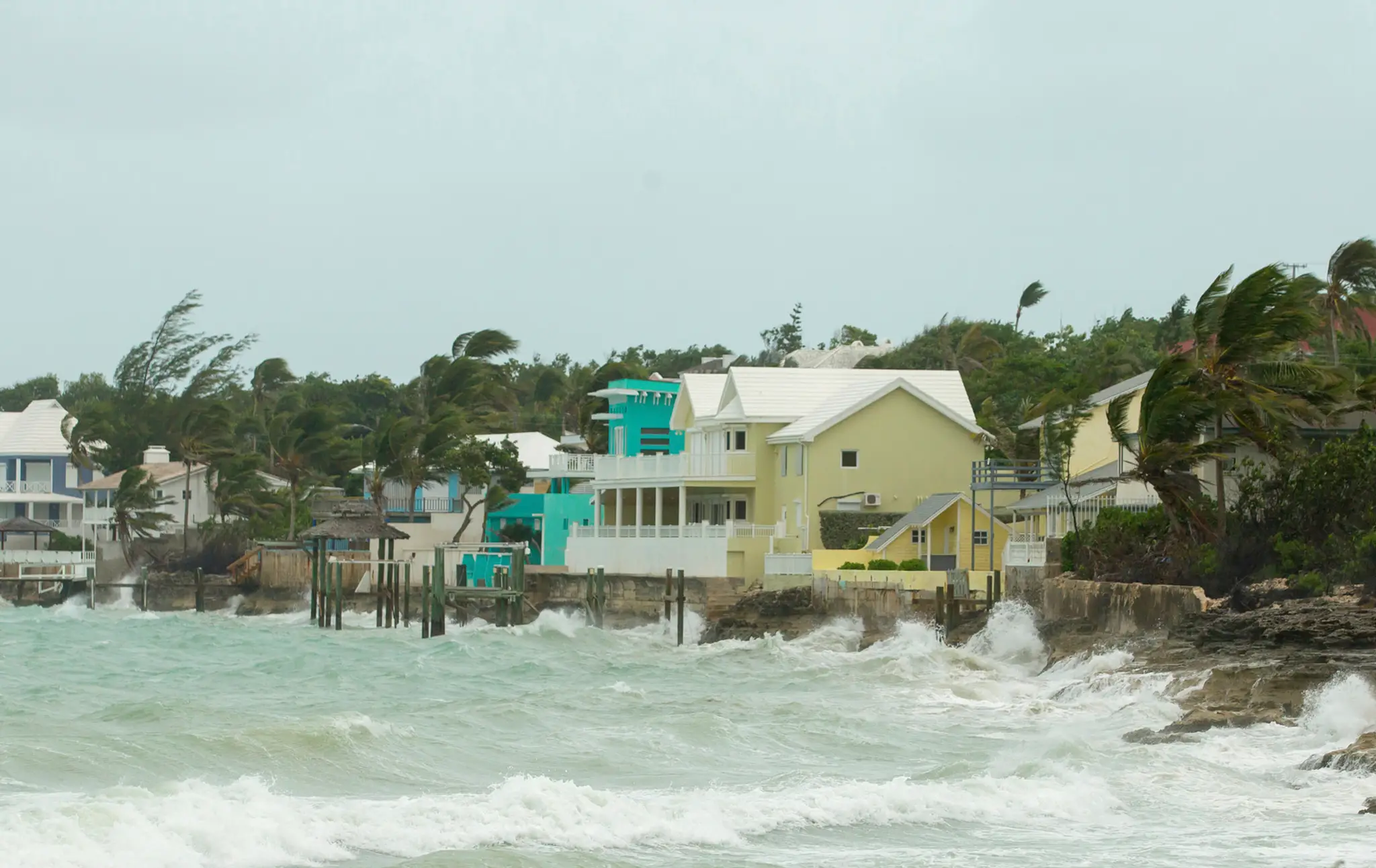 Hurikán Irma narazil na Bahamské ostrovy.