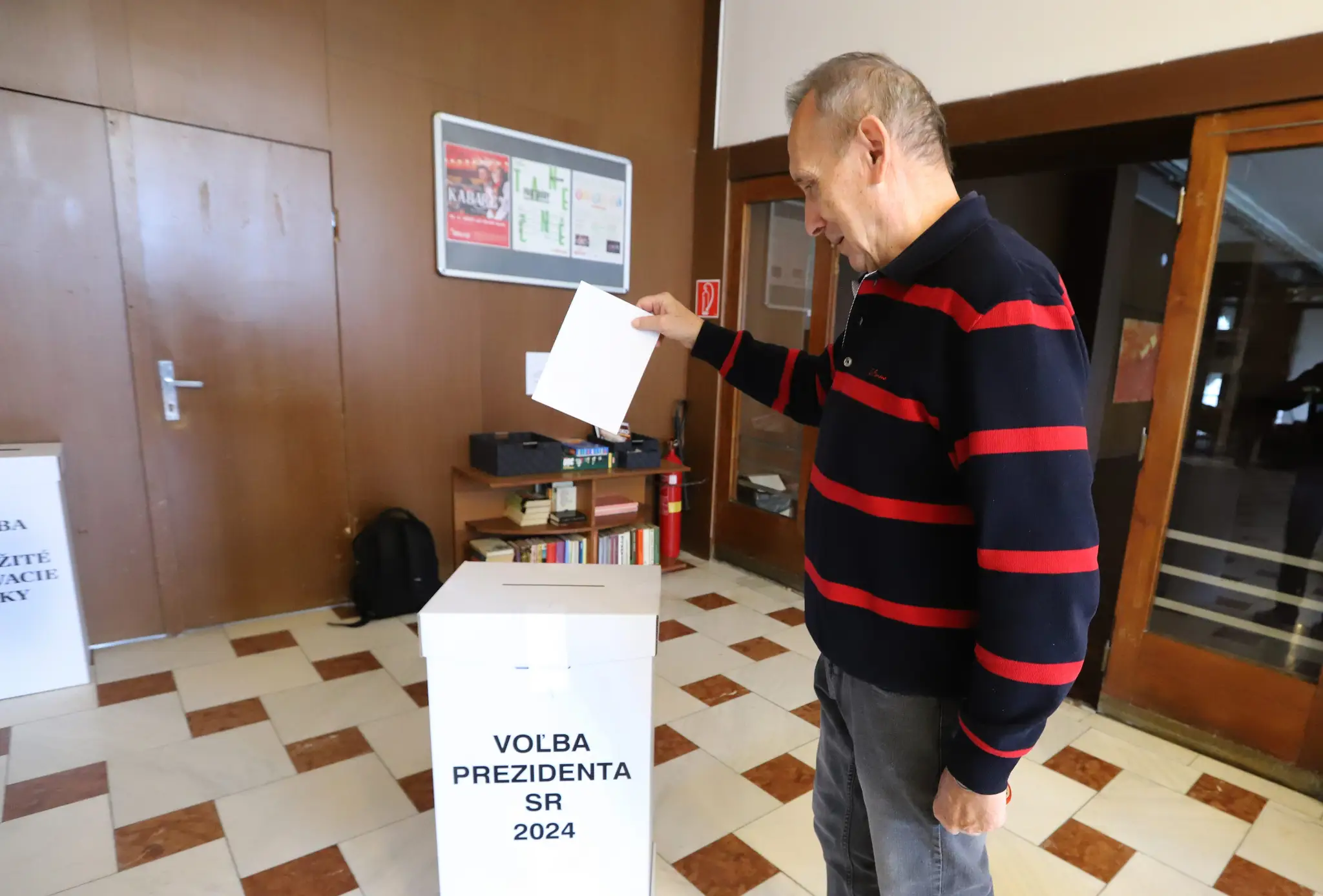 Voľby v kúpeľoch na Sliači.