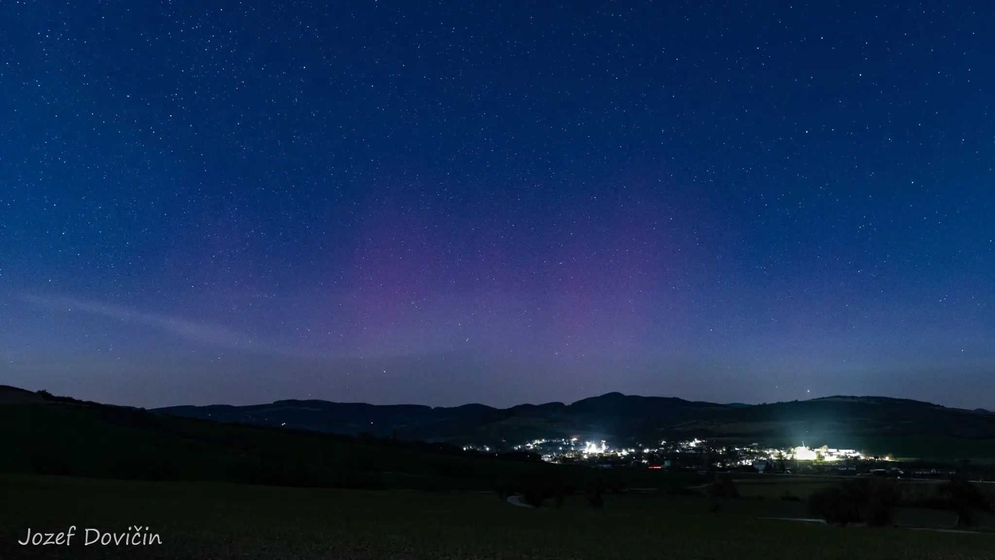 Aurora nad Moravským Lieskovým.