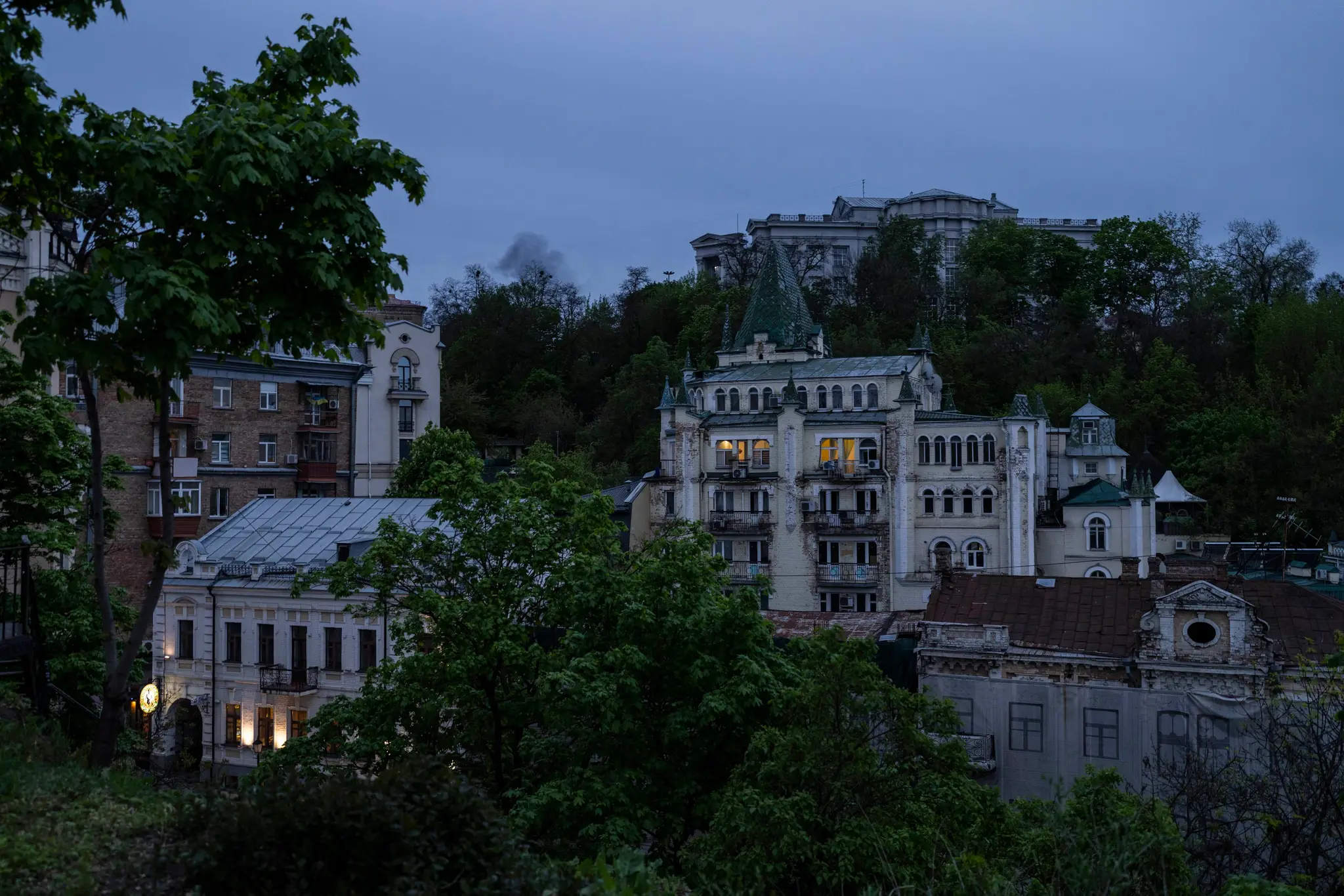 Kyjev po útoku.