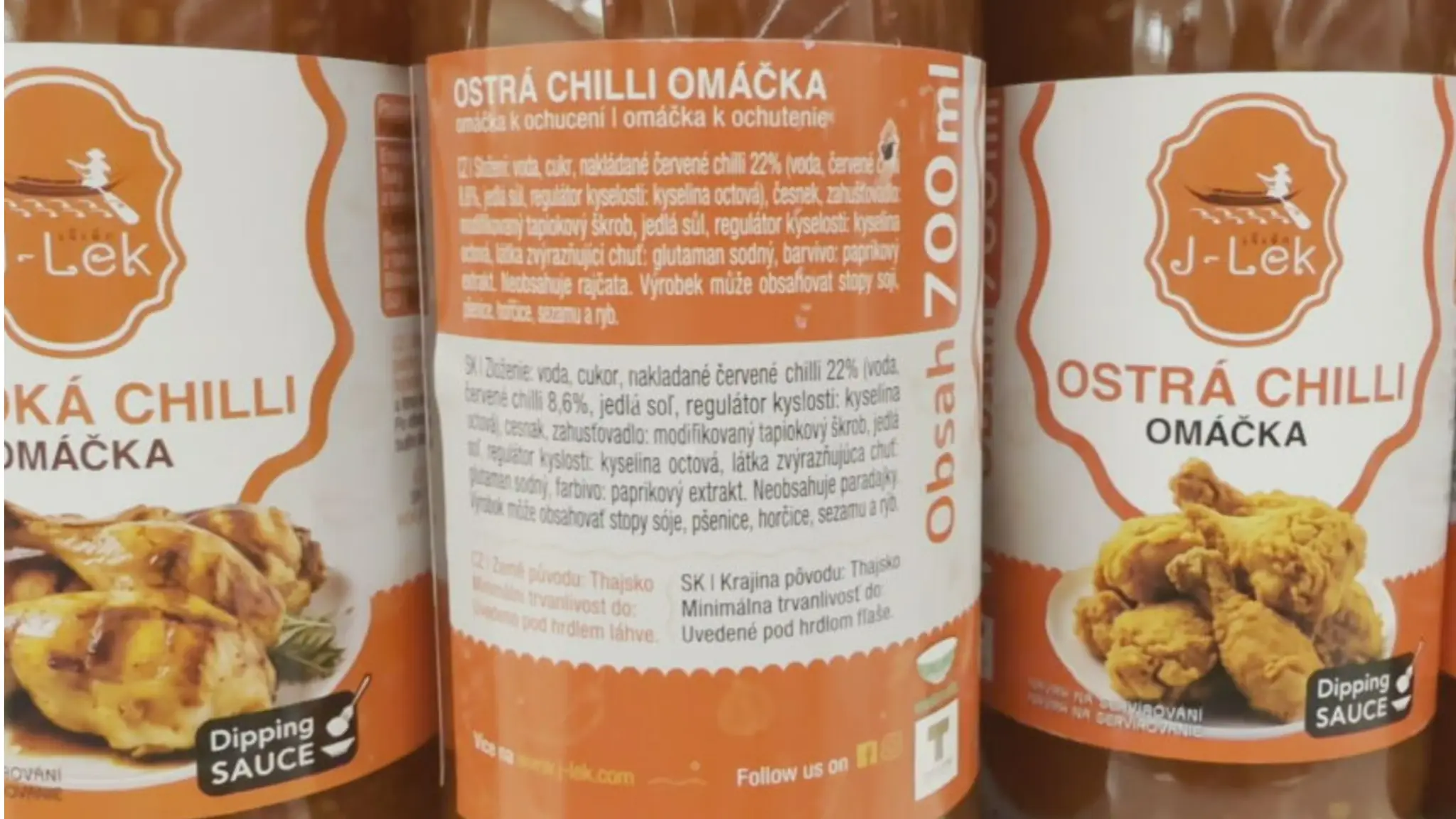 Omáčka s obsahom glutamátu sodného