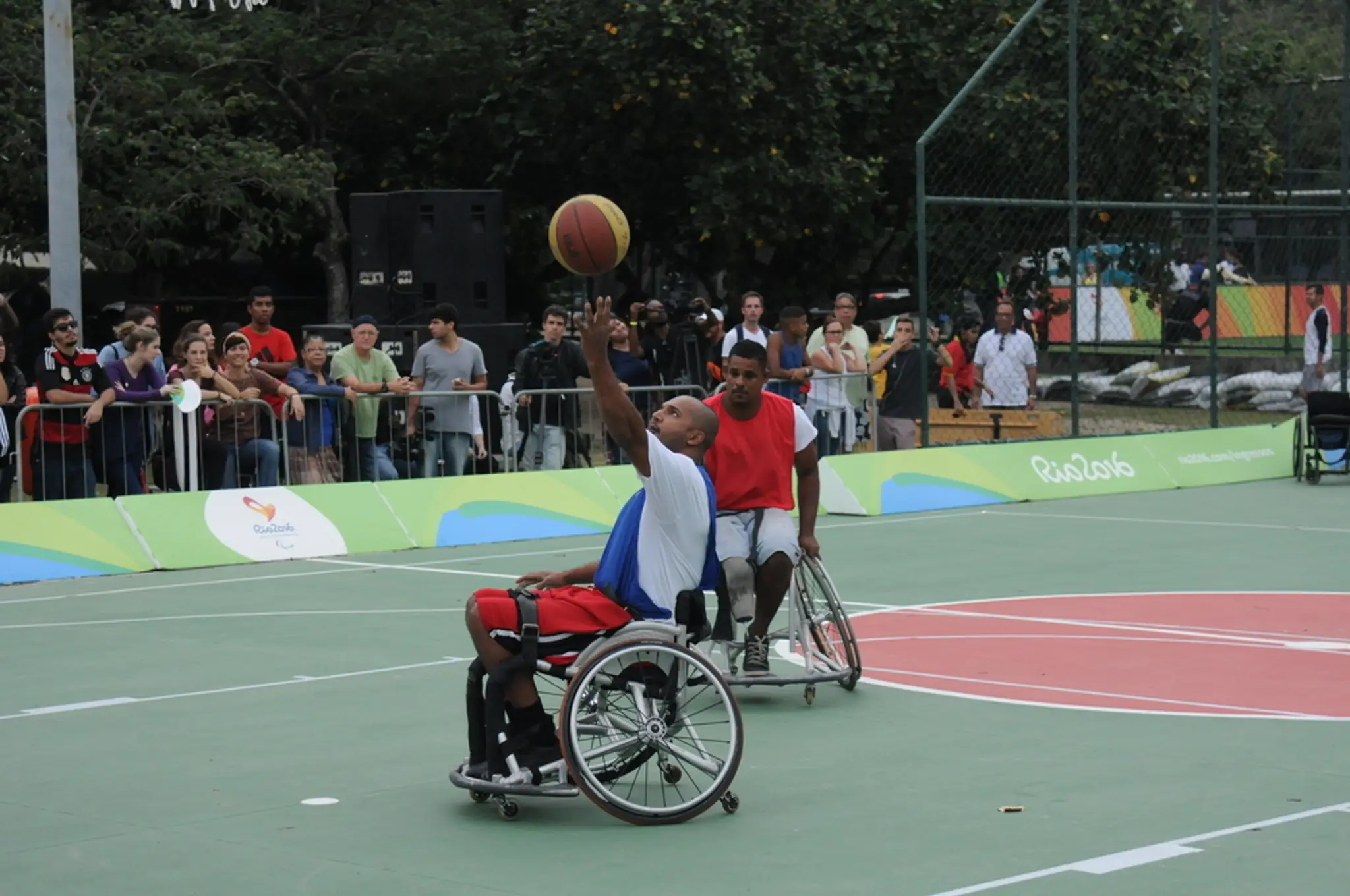 Turnaj v para basketbale v Riu de janeiro.