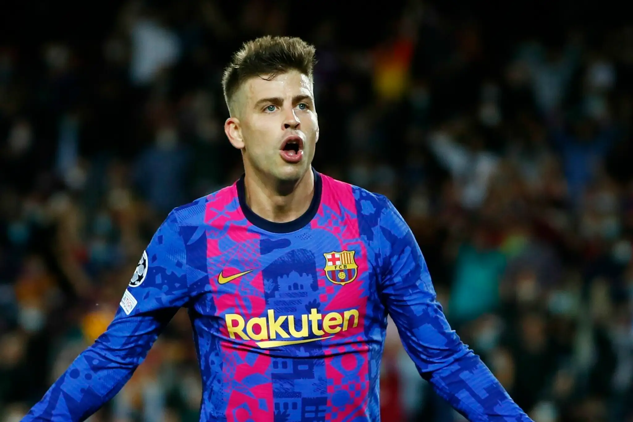 Hráč FC Barcelona Gerard Pique.