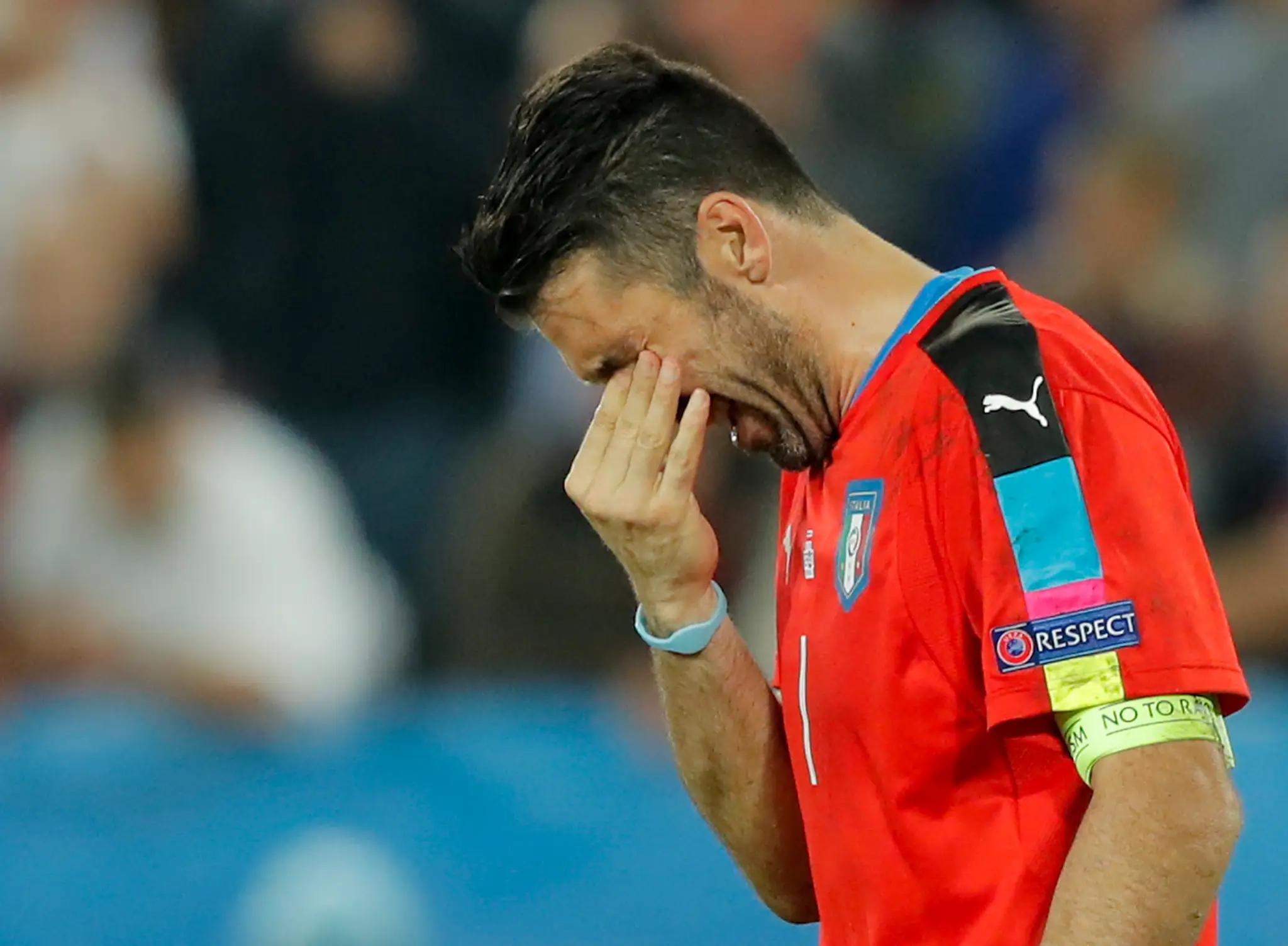 Taliansky brankár Gianluigi Buffon.