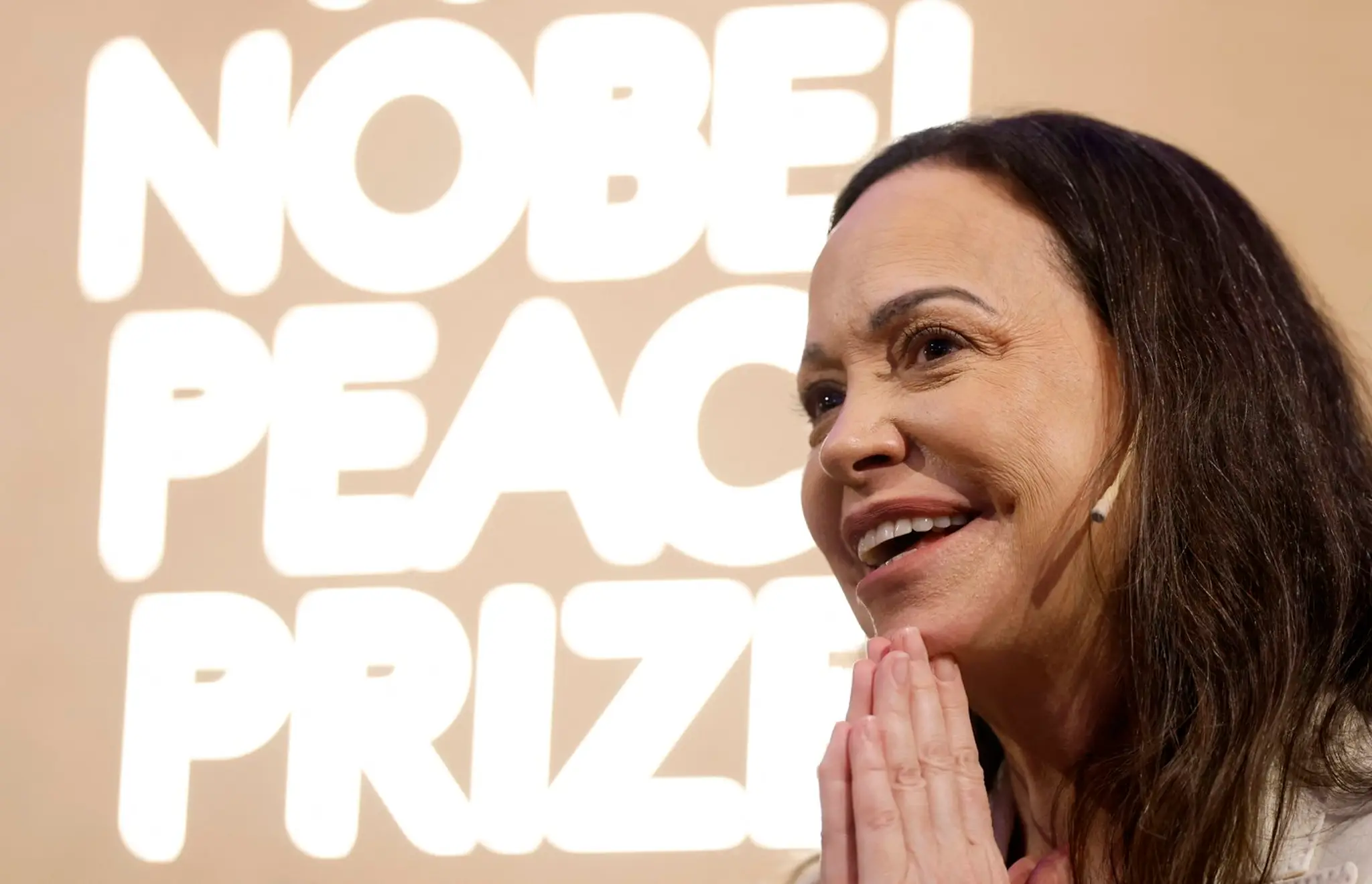 Venezuelská opozičná líderka María Corina Machadová.