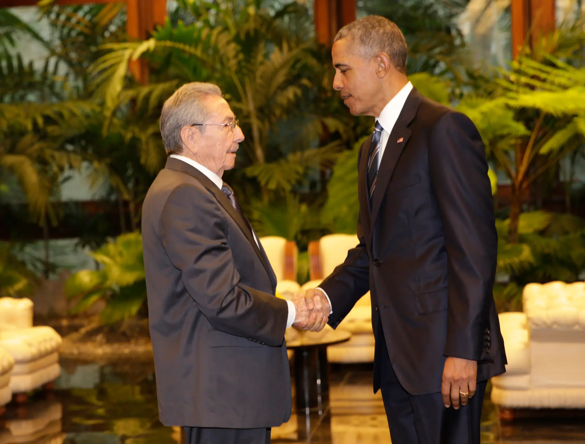 Barack Obama sa stretol s Raúlom Castrom