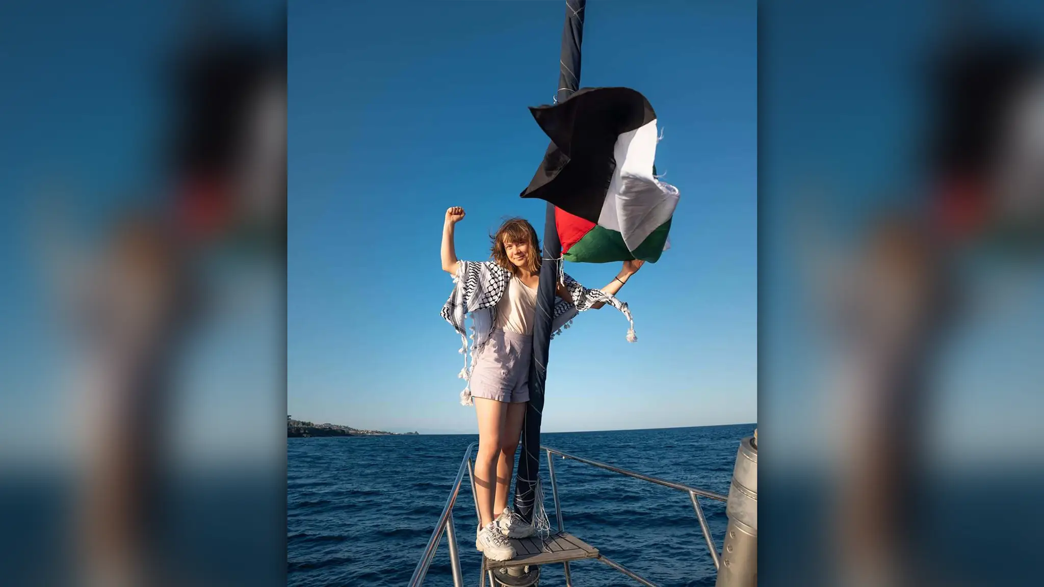 Greta Thunbergová a herec z Hry o tróny mieria do Gazy