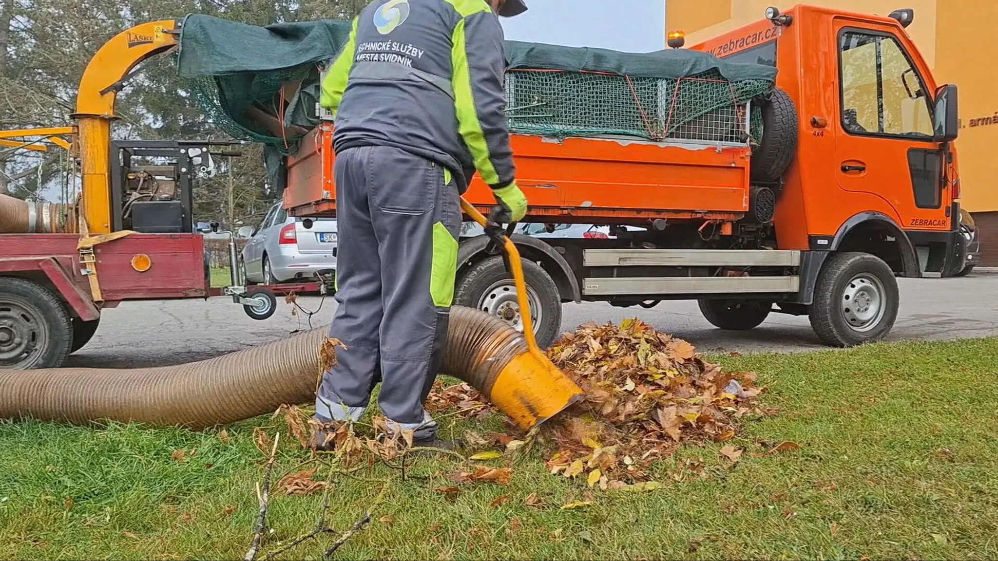 Špeciálny vysávač na odstránenie listov