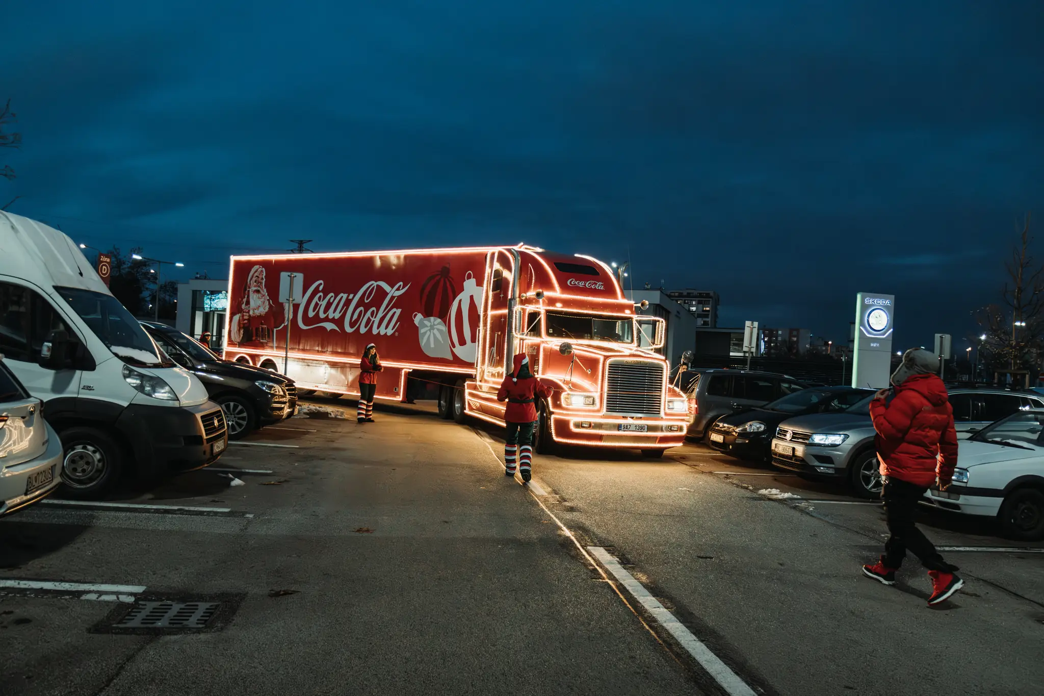 Coca-Cola Vianočný kamión v Bratislave